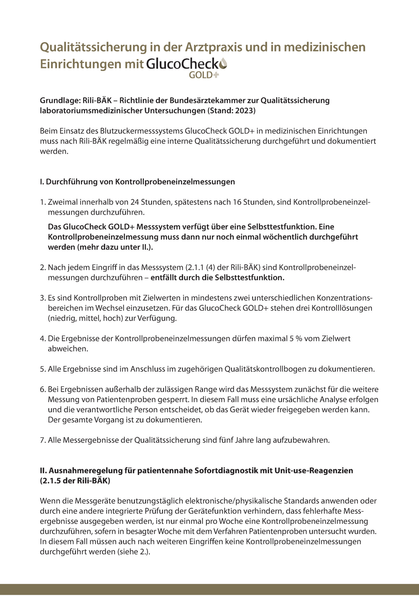 Qualitätssicherung