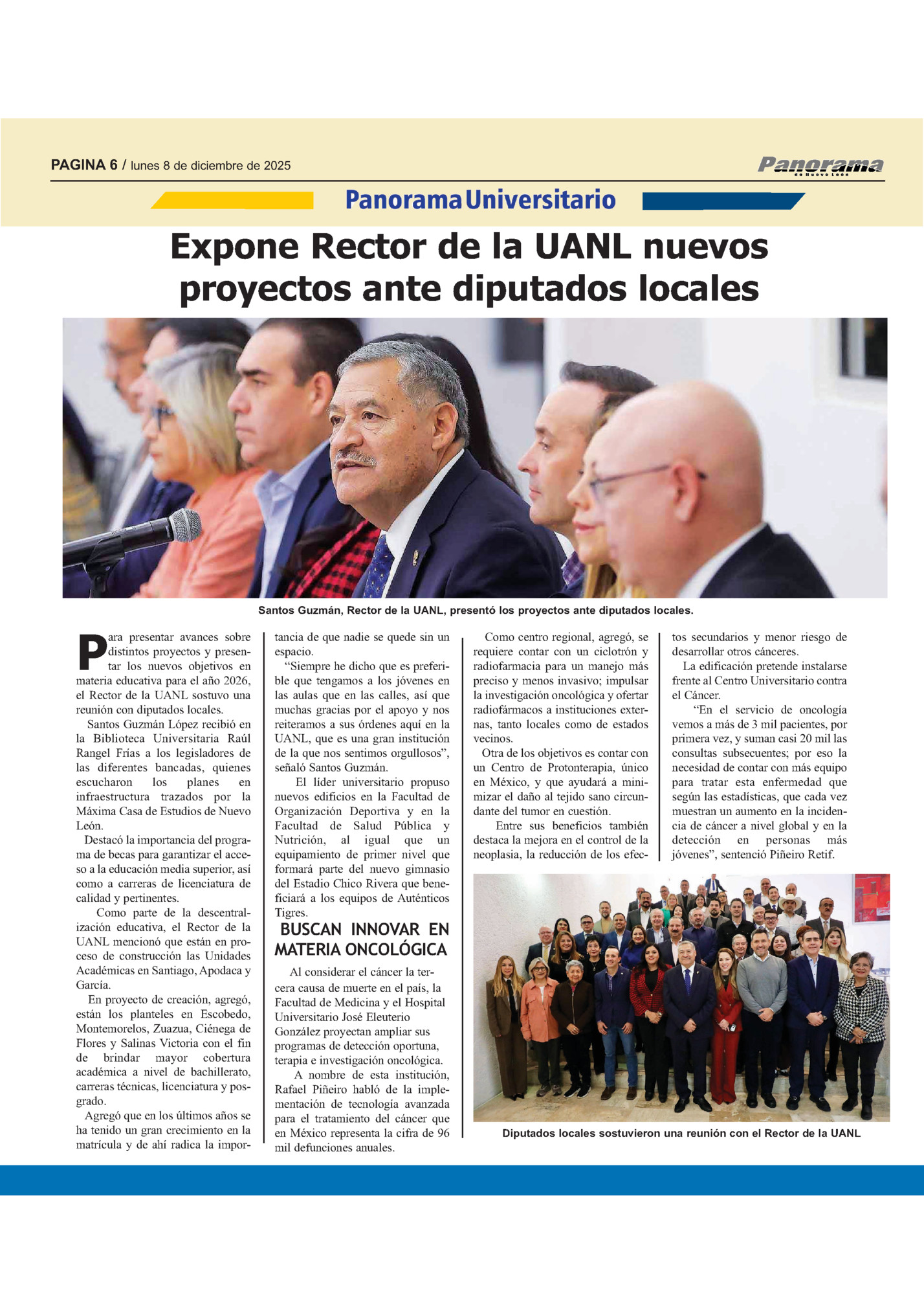 PAGINA 6 / lunes 8 de diciembre de 2025