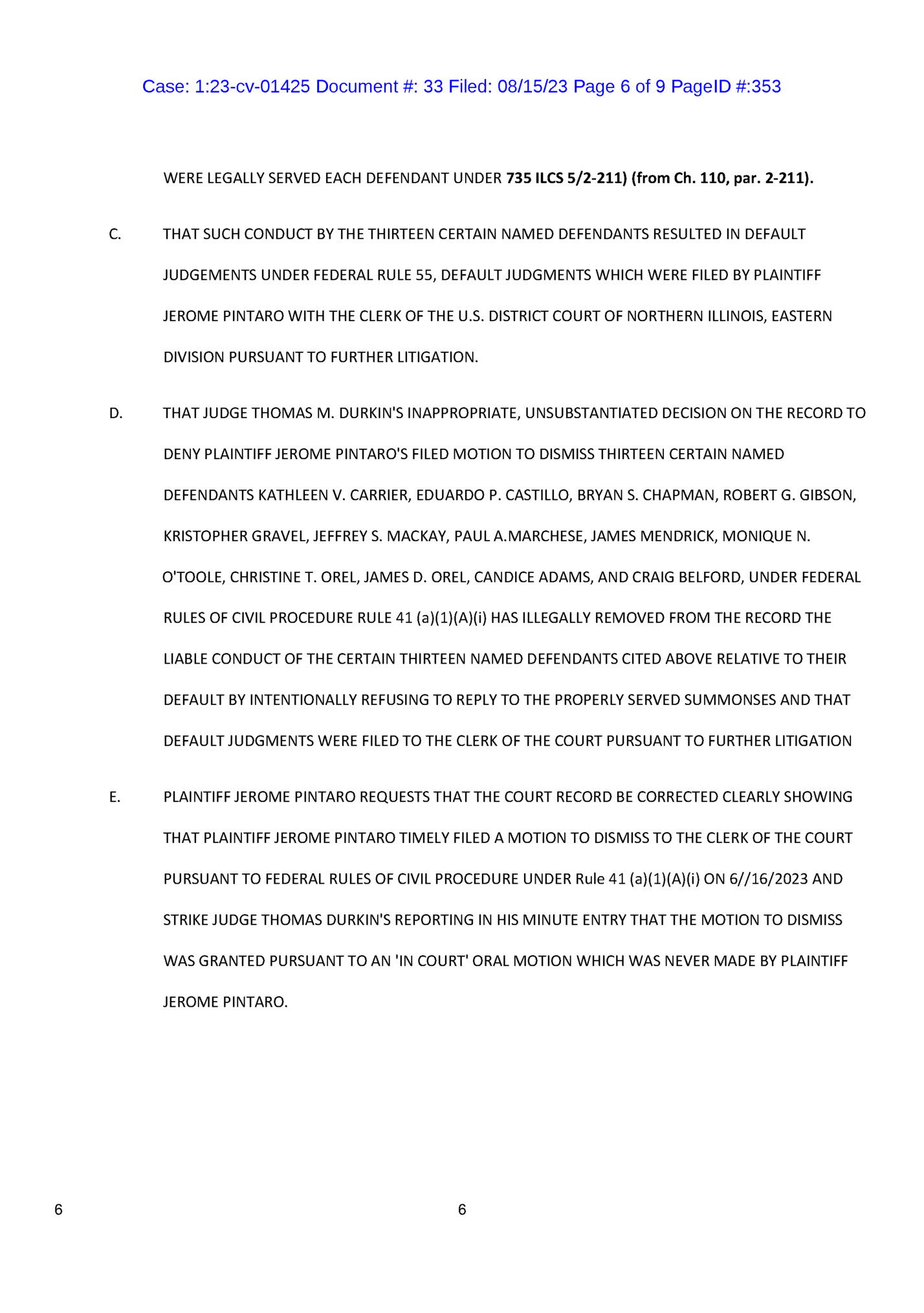 Case: 1:23-cv-01425 Document #: 33 Filed: 08/15/23 Page 6 of 9 PageID #:353