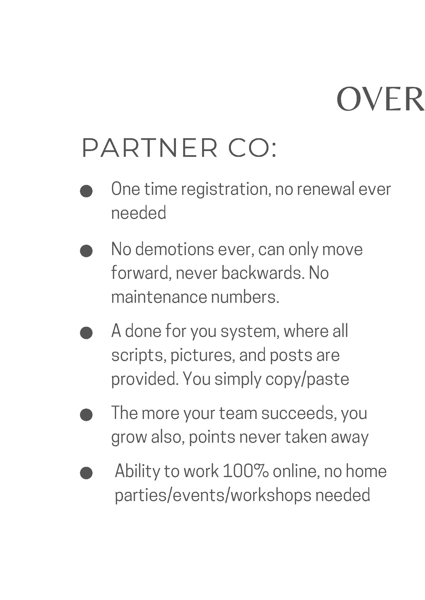OVERVIEW: OVERVIEW: