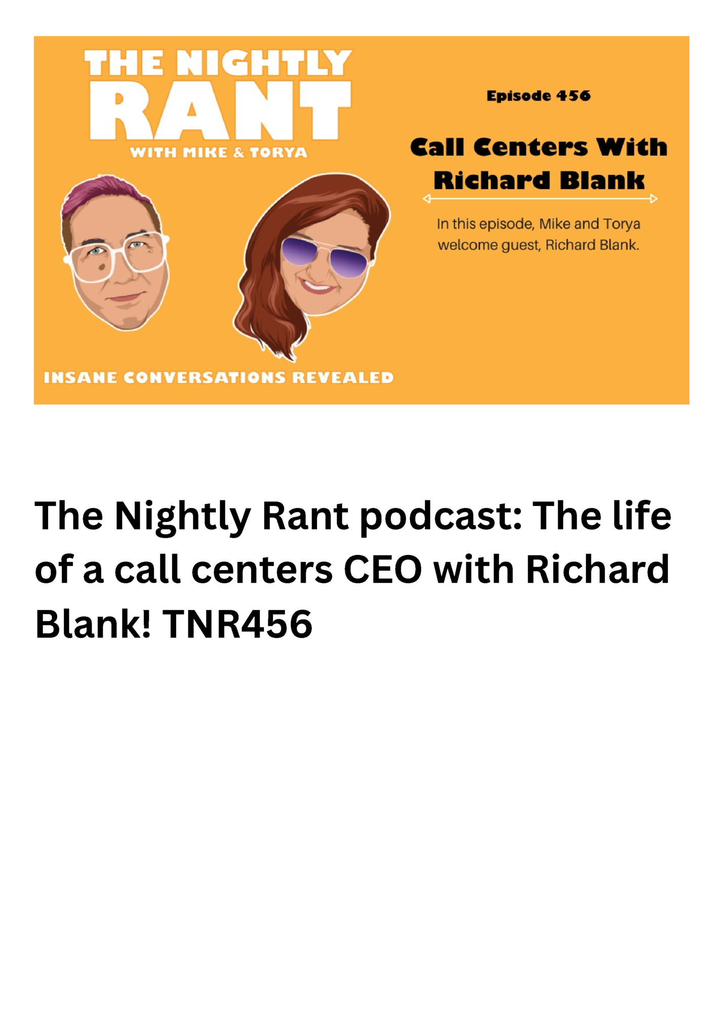 The Nightly Rant podcast: The life