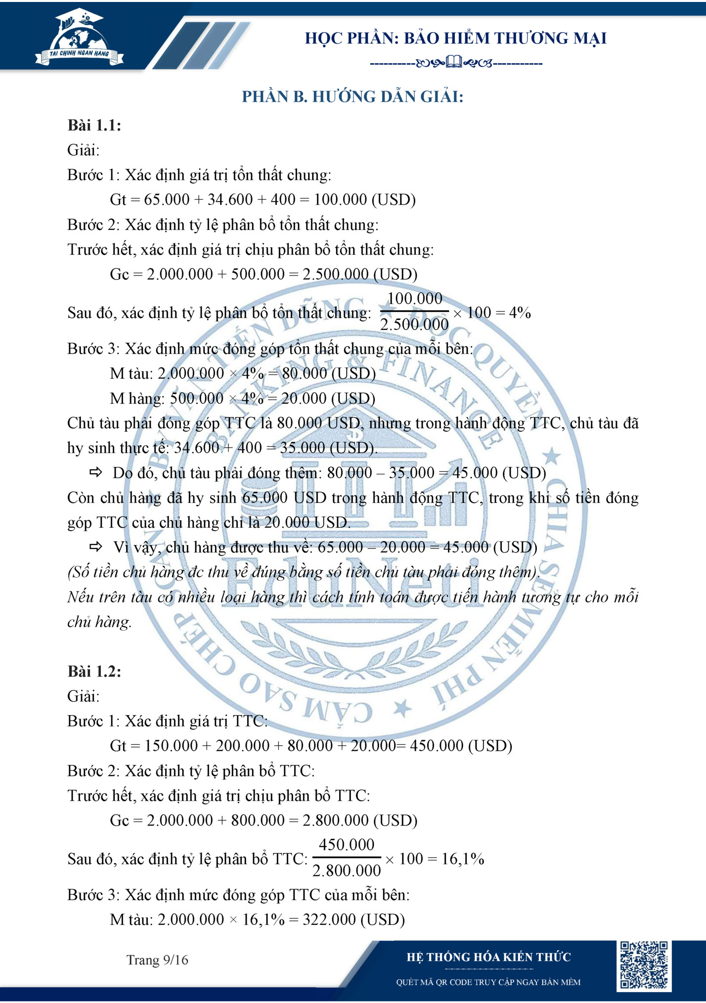 HỌC PHẦN: BẢO HIỂM THƯƠNG MẠI HỌC PHẦN: BẢO HIỂM THƯƠNG MẠI