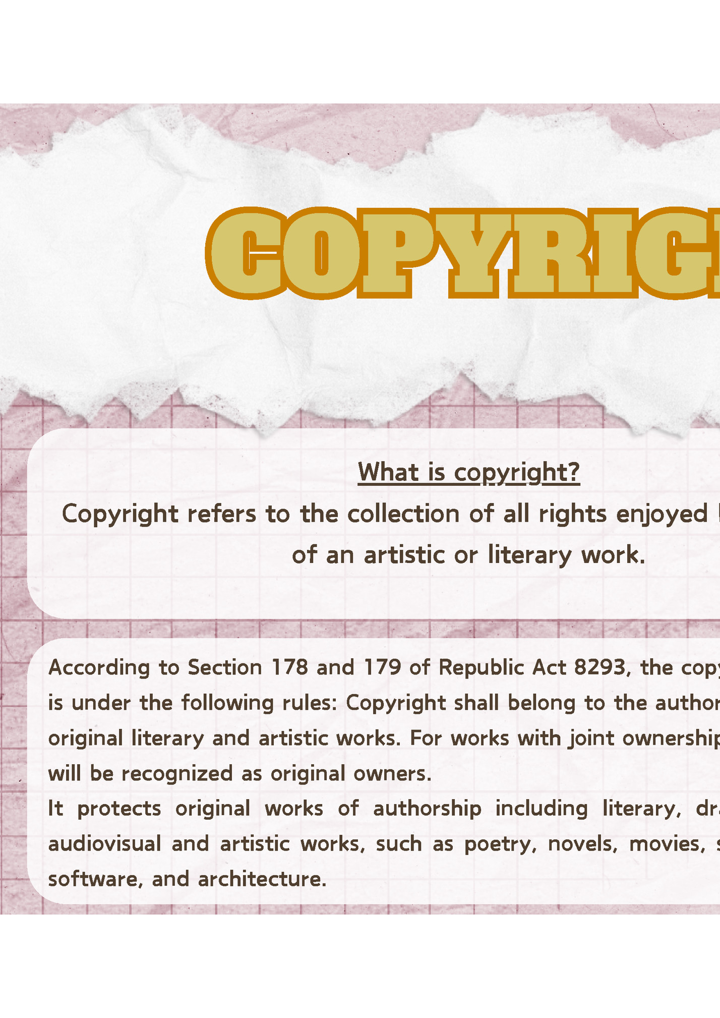 COPYRIGHT LAW‌