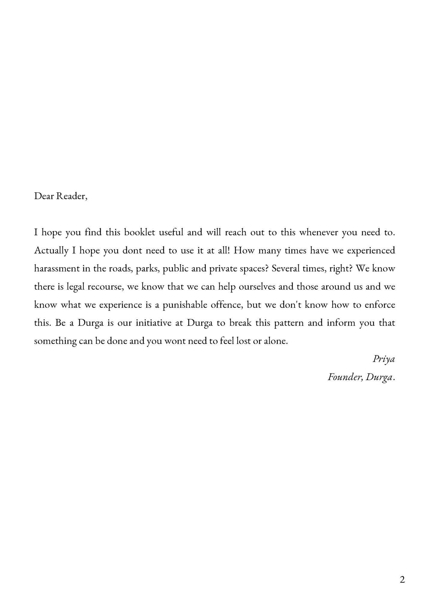 Dear Reader, Dear Reader,