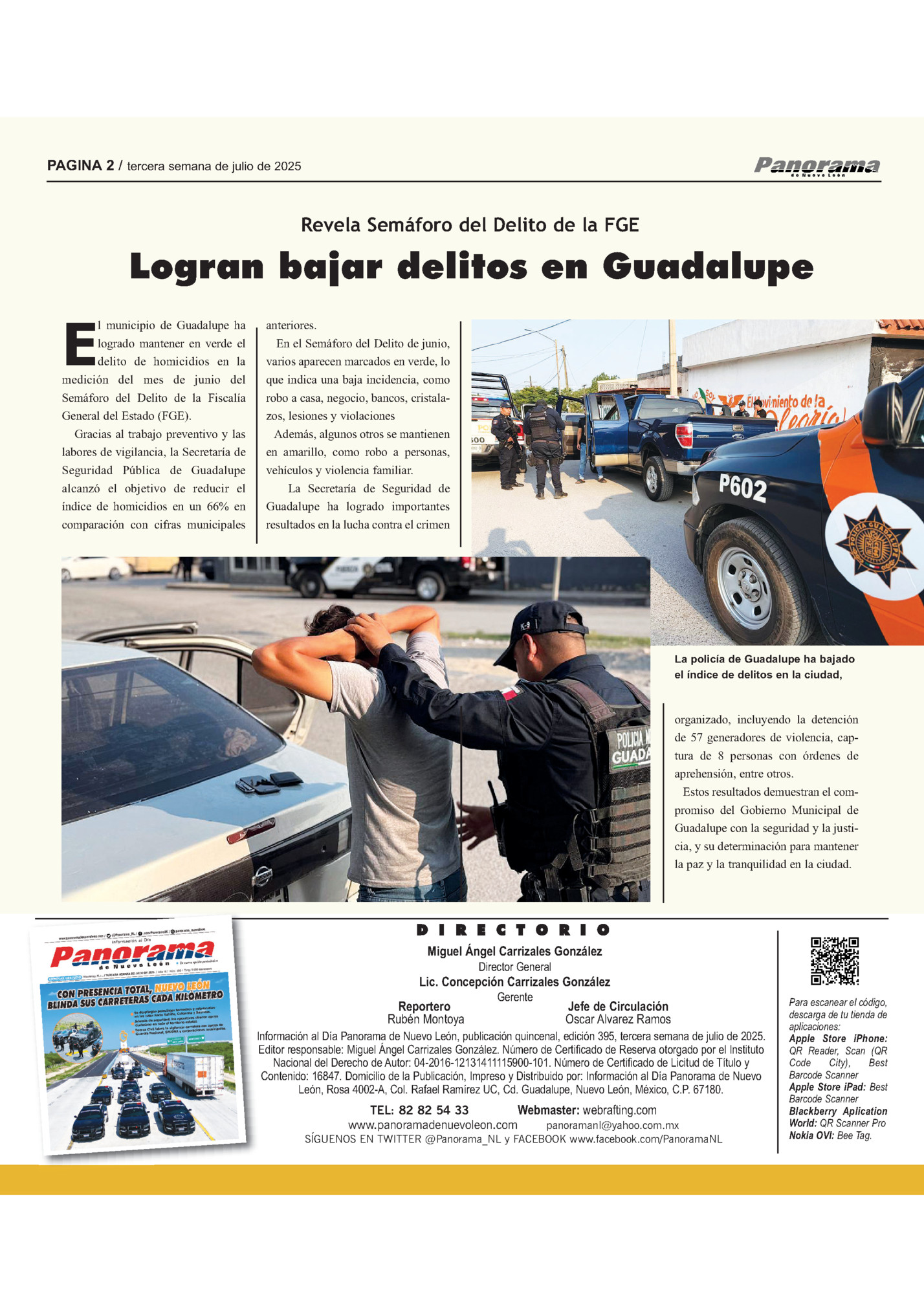 PAGINA 2 / tercera semana de julio de 2025