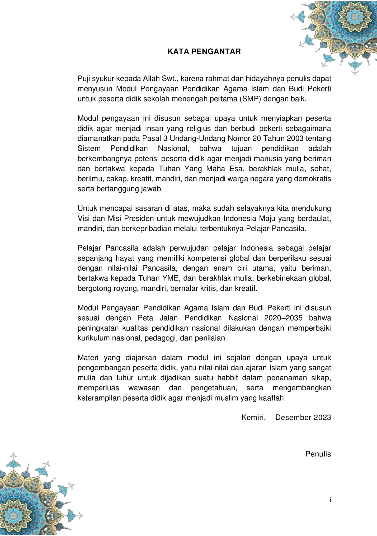 KATA PENGANTAR KATA PENGANTAR