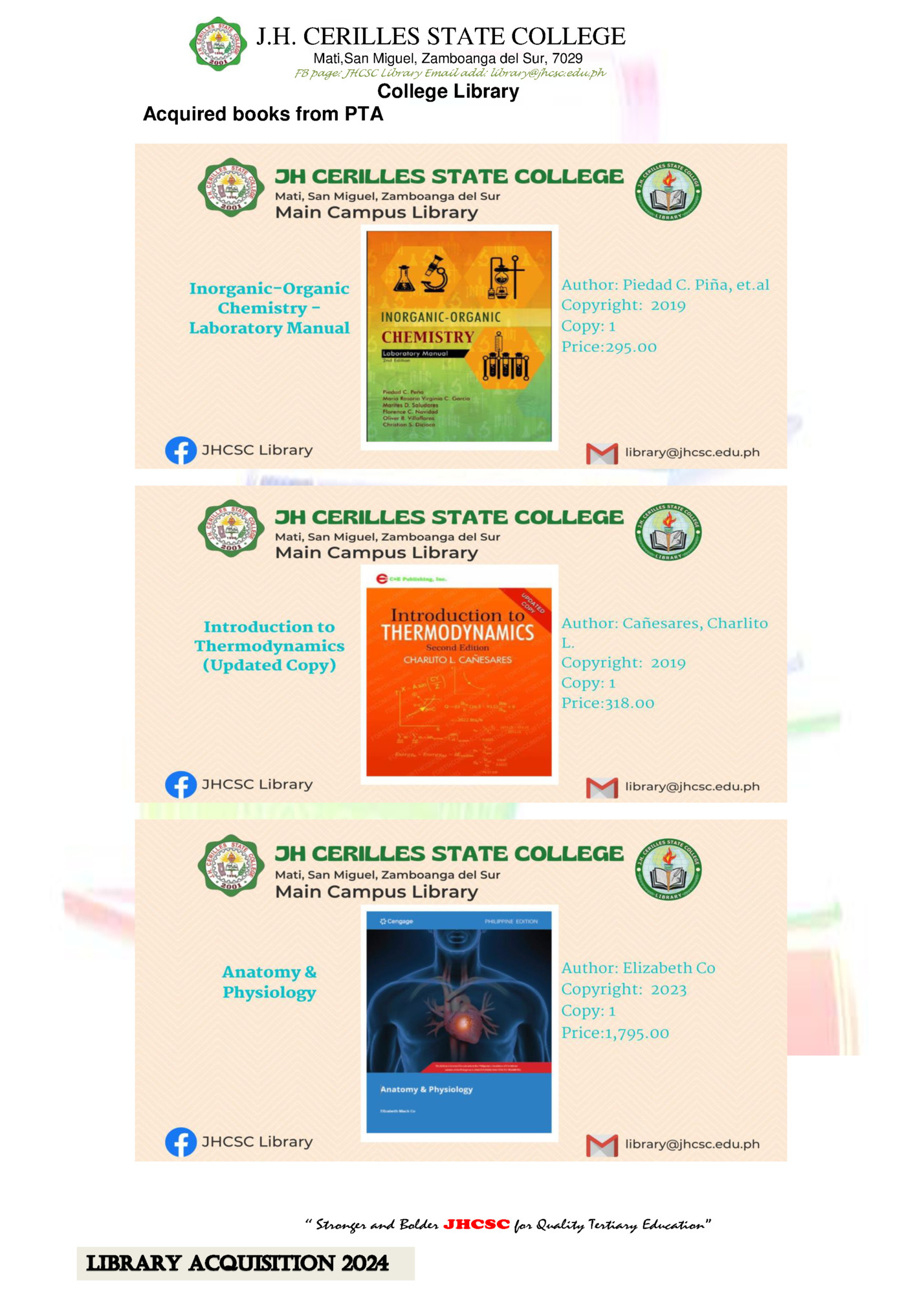 J.H. CERILLES STATE COLLEGE J.H. CERILLES STATE COLLEGE