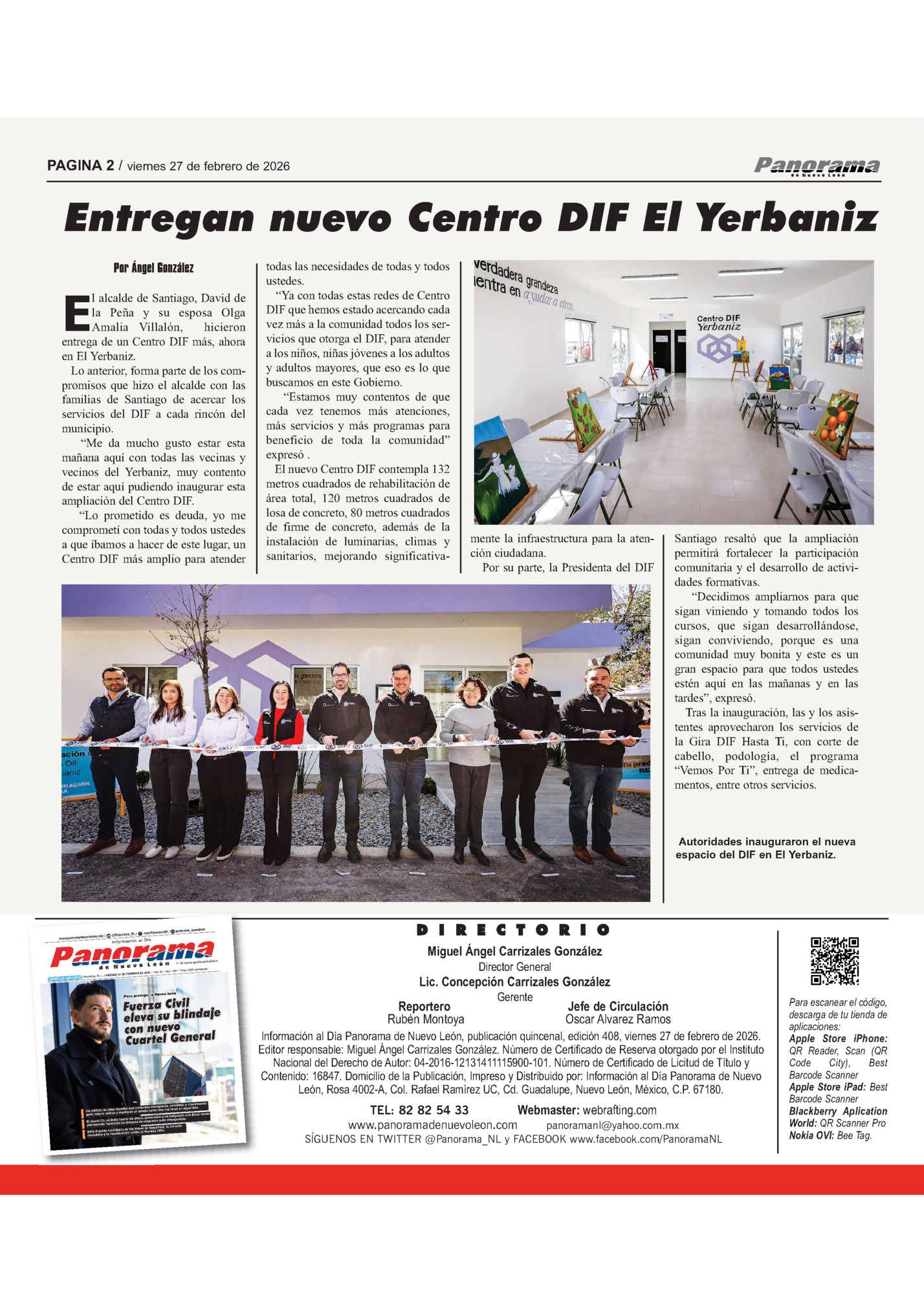 PAGINA 2 / viernes 27 de febrero de 2026 PAGINA 2 / viernes 27 de febrero de 2026