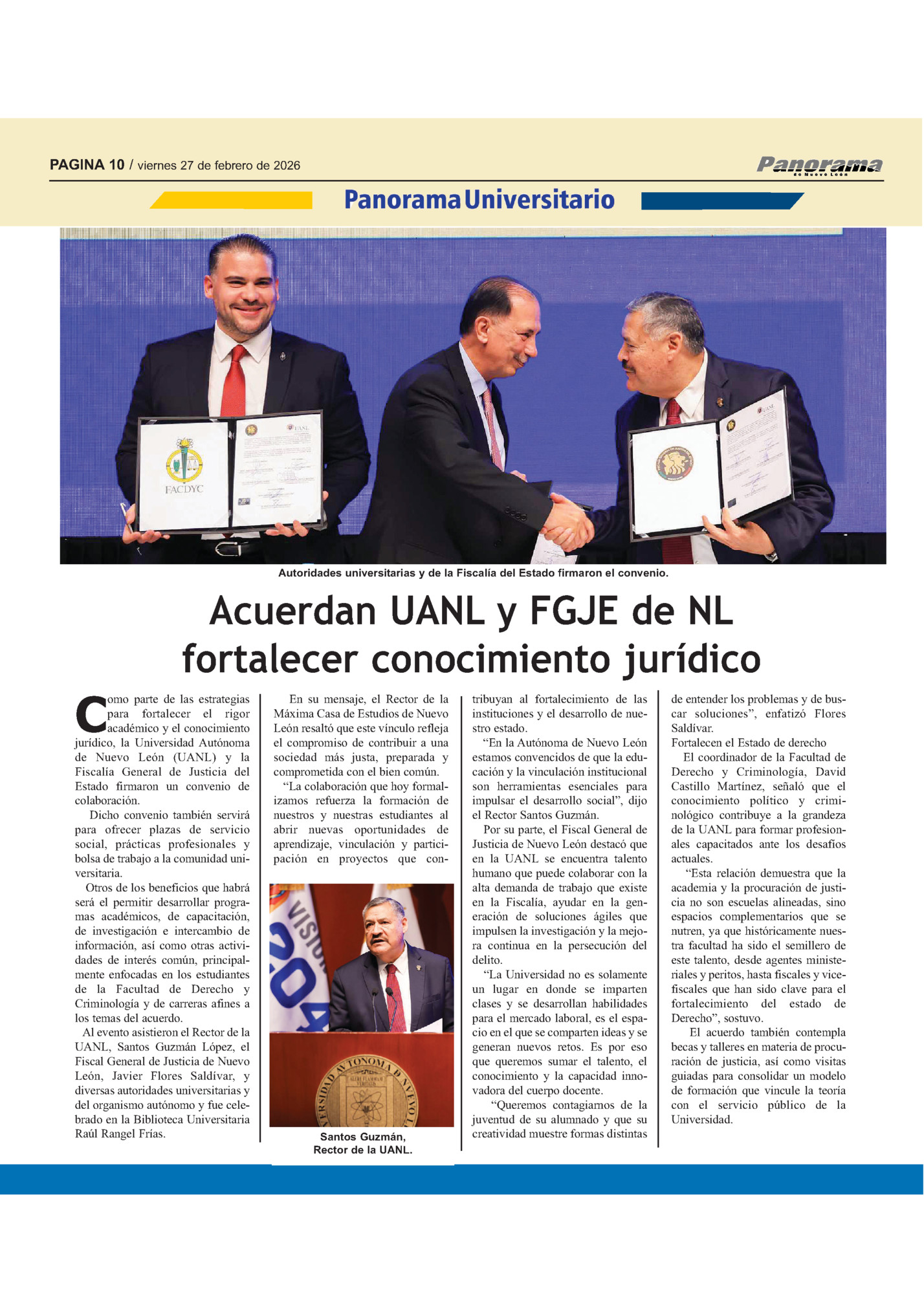 PAGINA 10 / viernes 27 de febrero de 2026 PAGINA 10 / viernes 27 de febrero de 2026