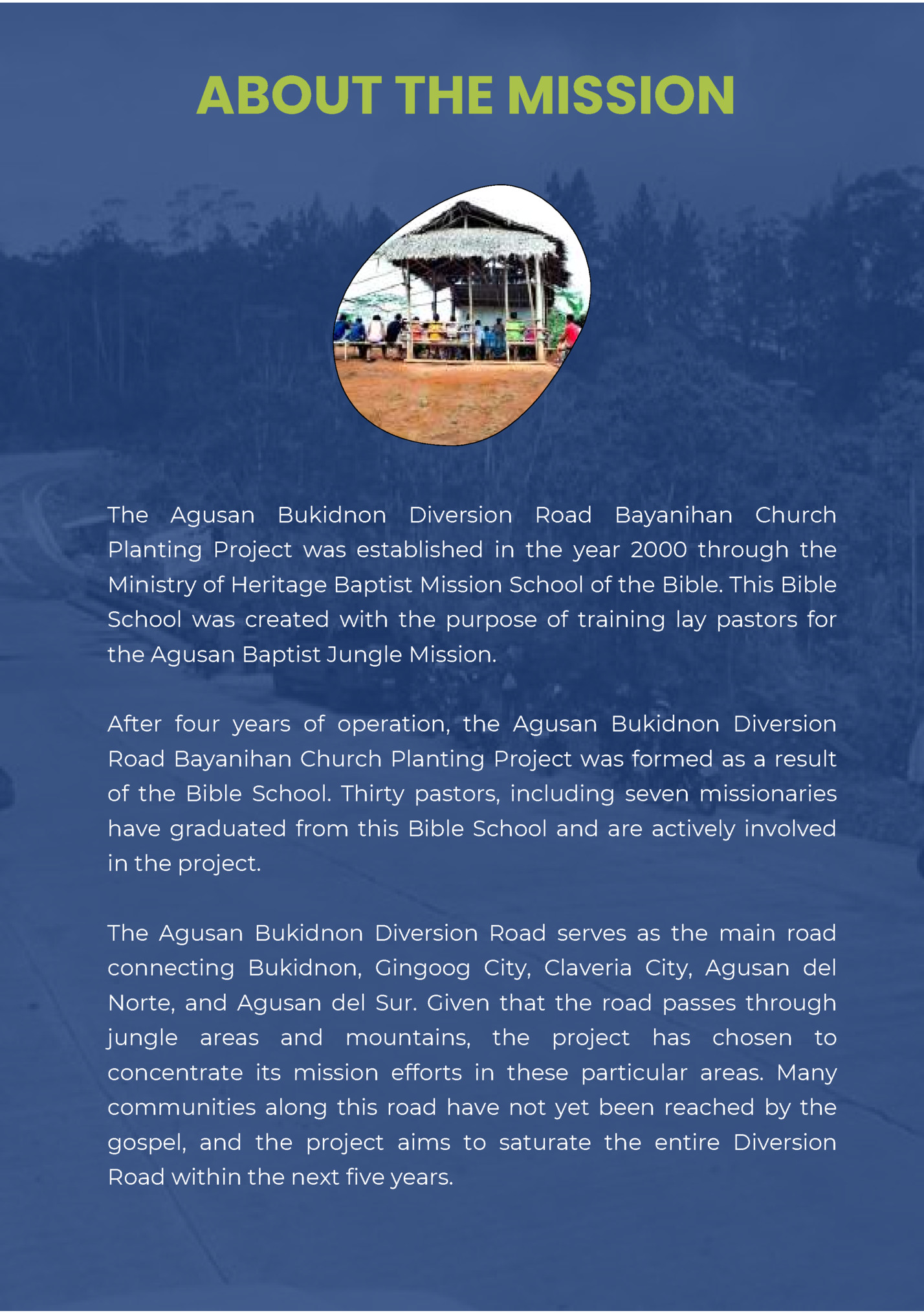 ABOUT THE MISSION