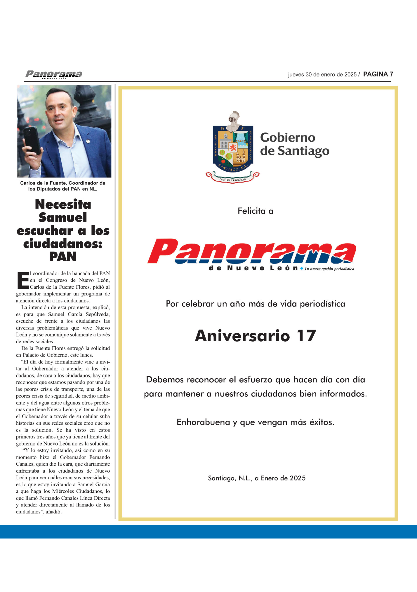 jueves 30 de enero de 2025 / PAGINA 7