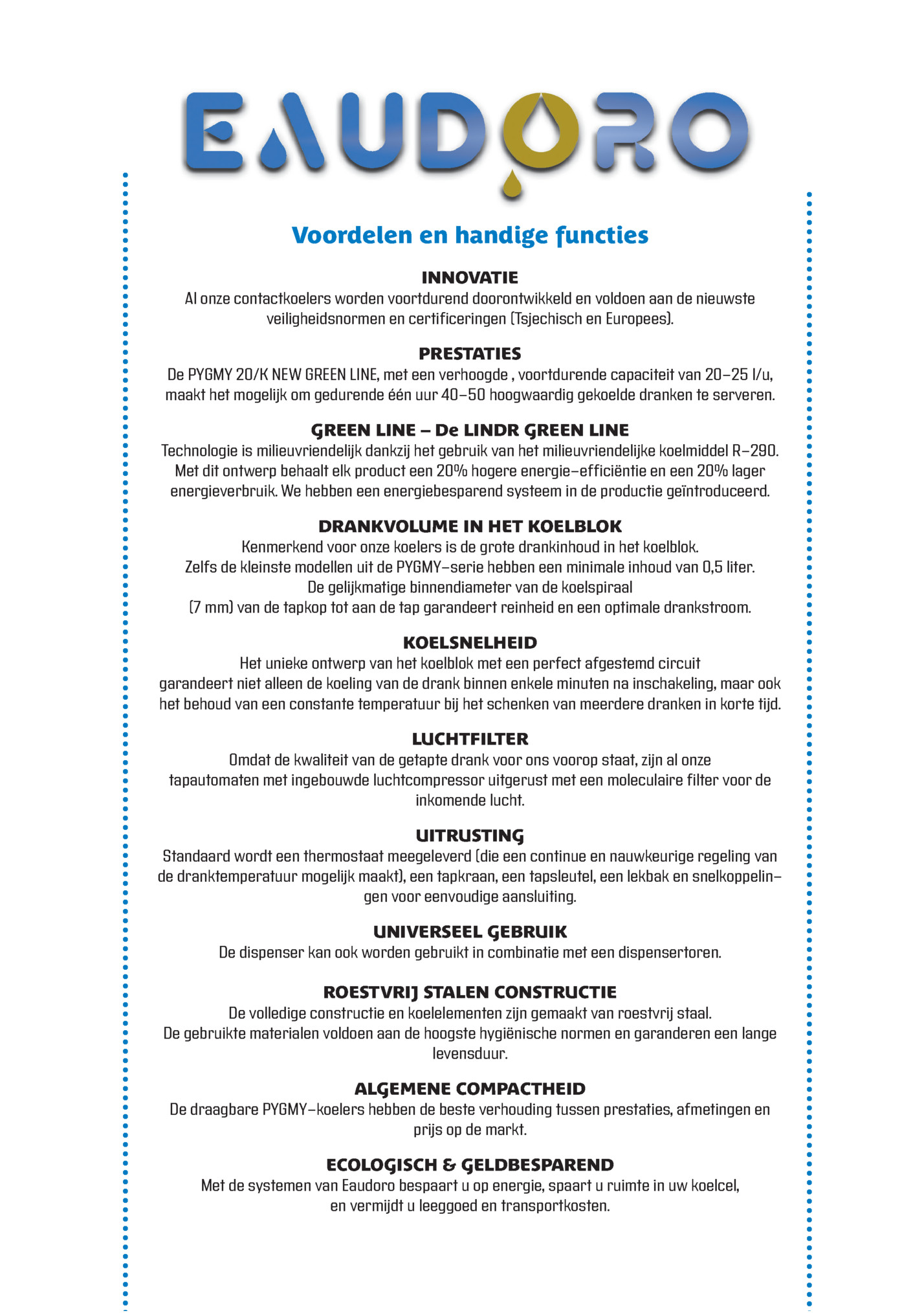 Voordelen en handige functies