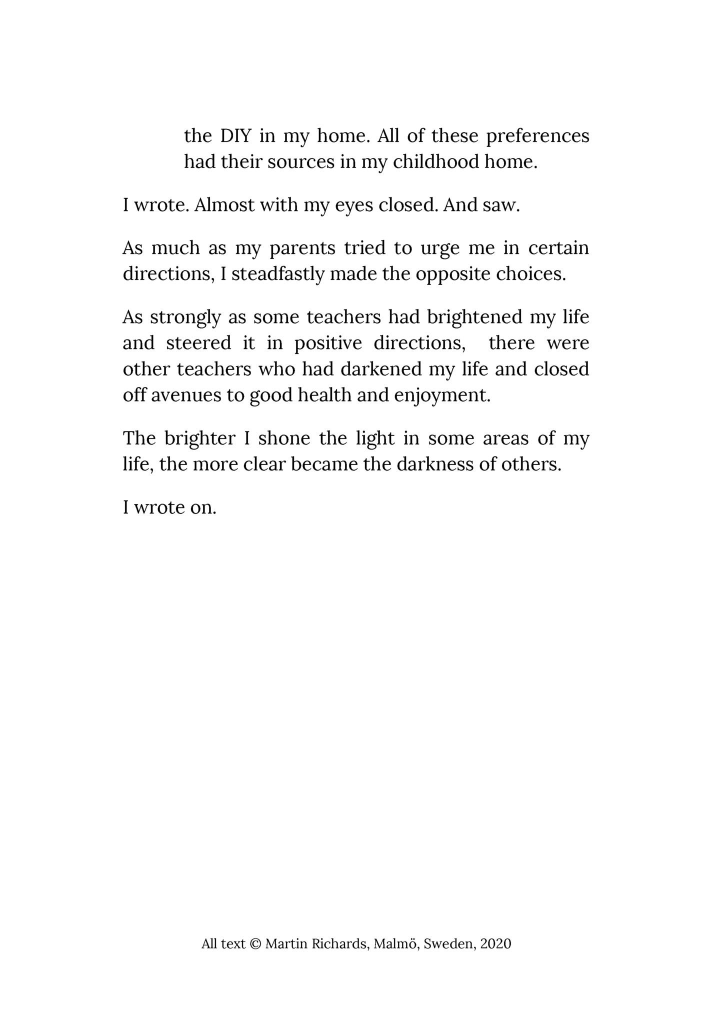 the DIY in my home. All of these preferences