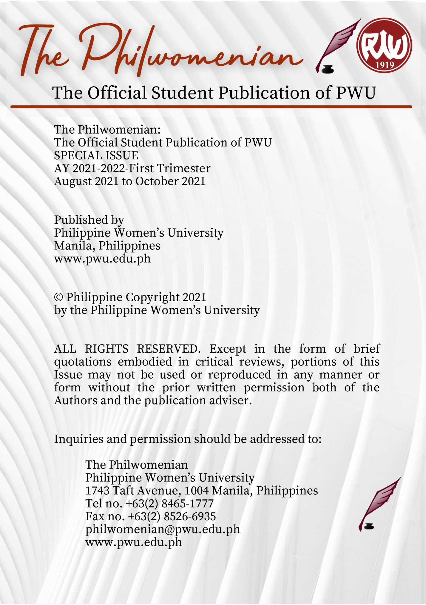 The Official Student Publication of PWU