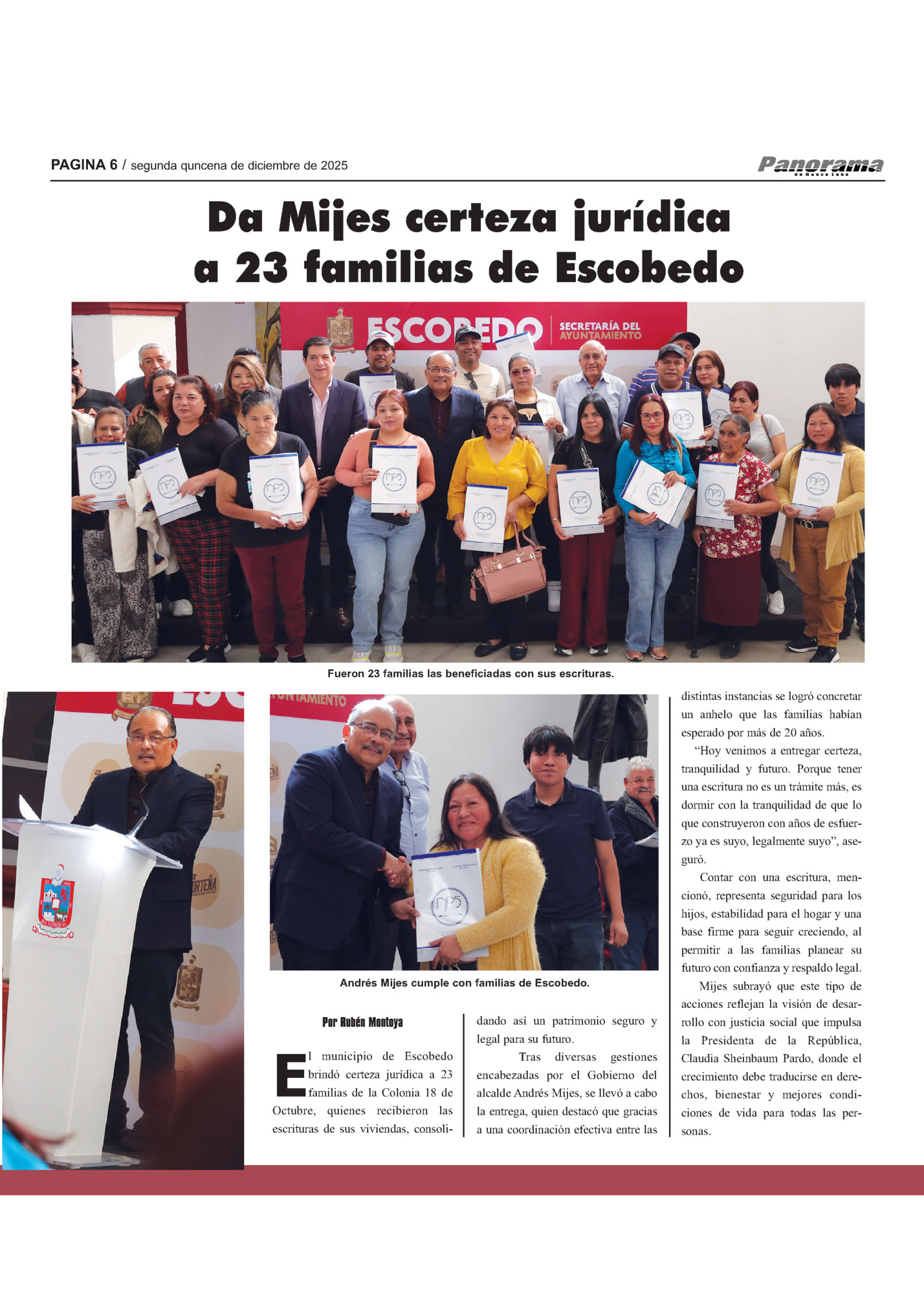 PAGINA 6 / segunda quncena de diciembre de 2025