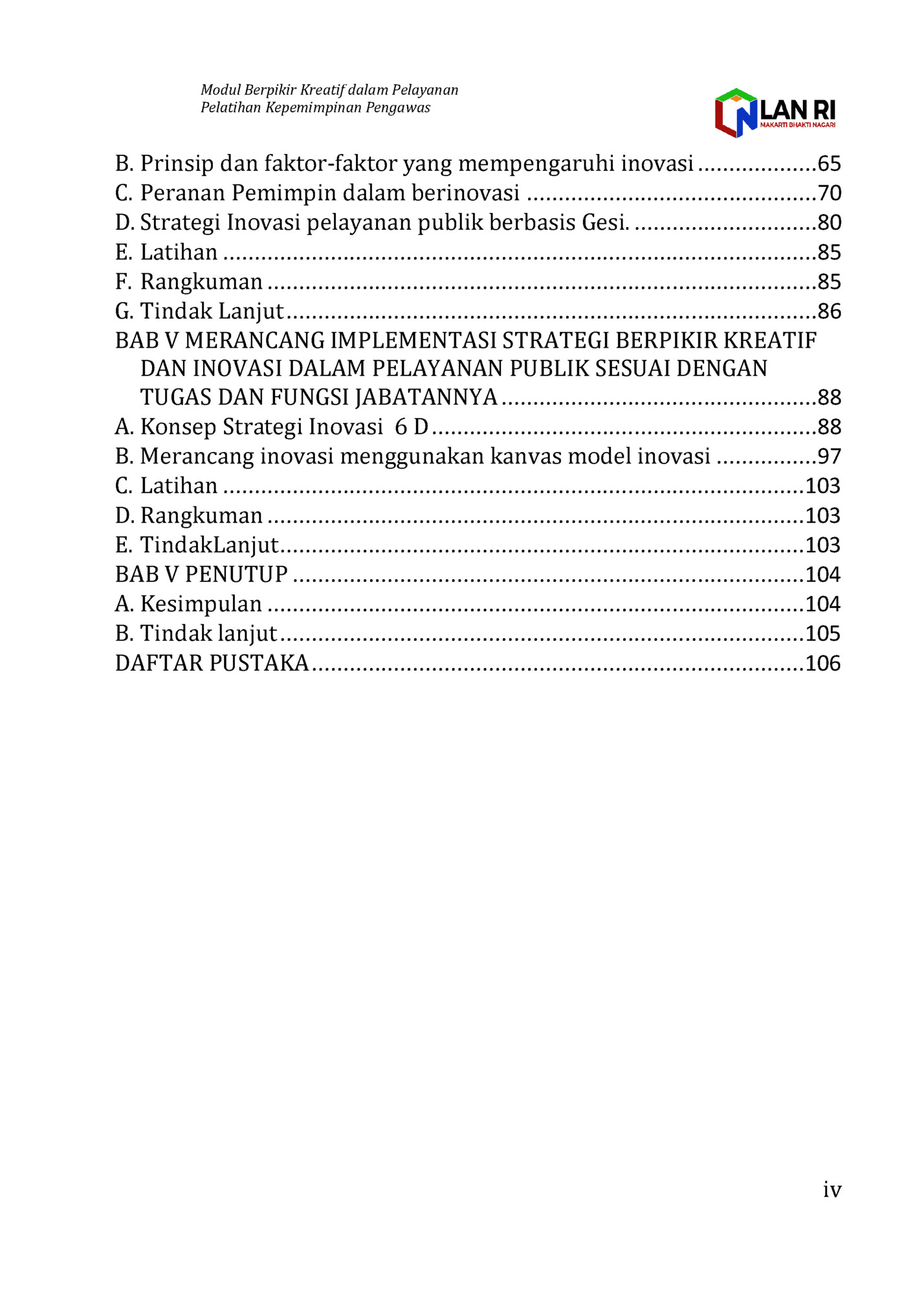 Modul Berpikir Kreatif dalam Pelayanan