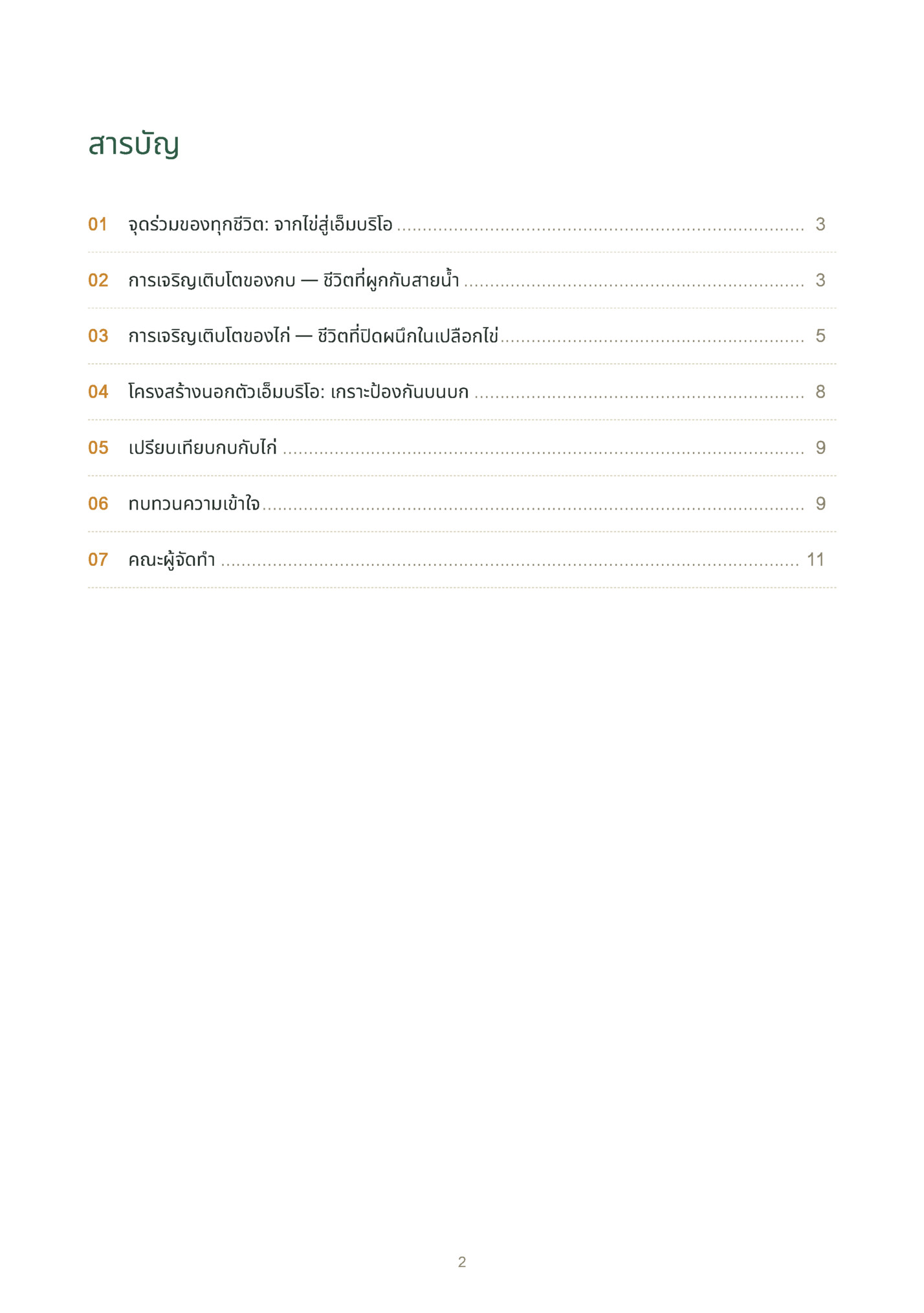 สารบัญ