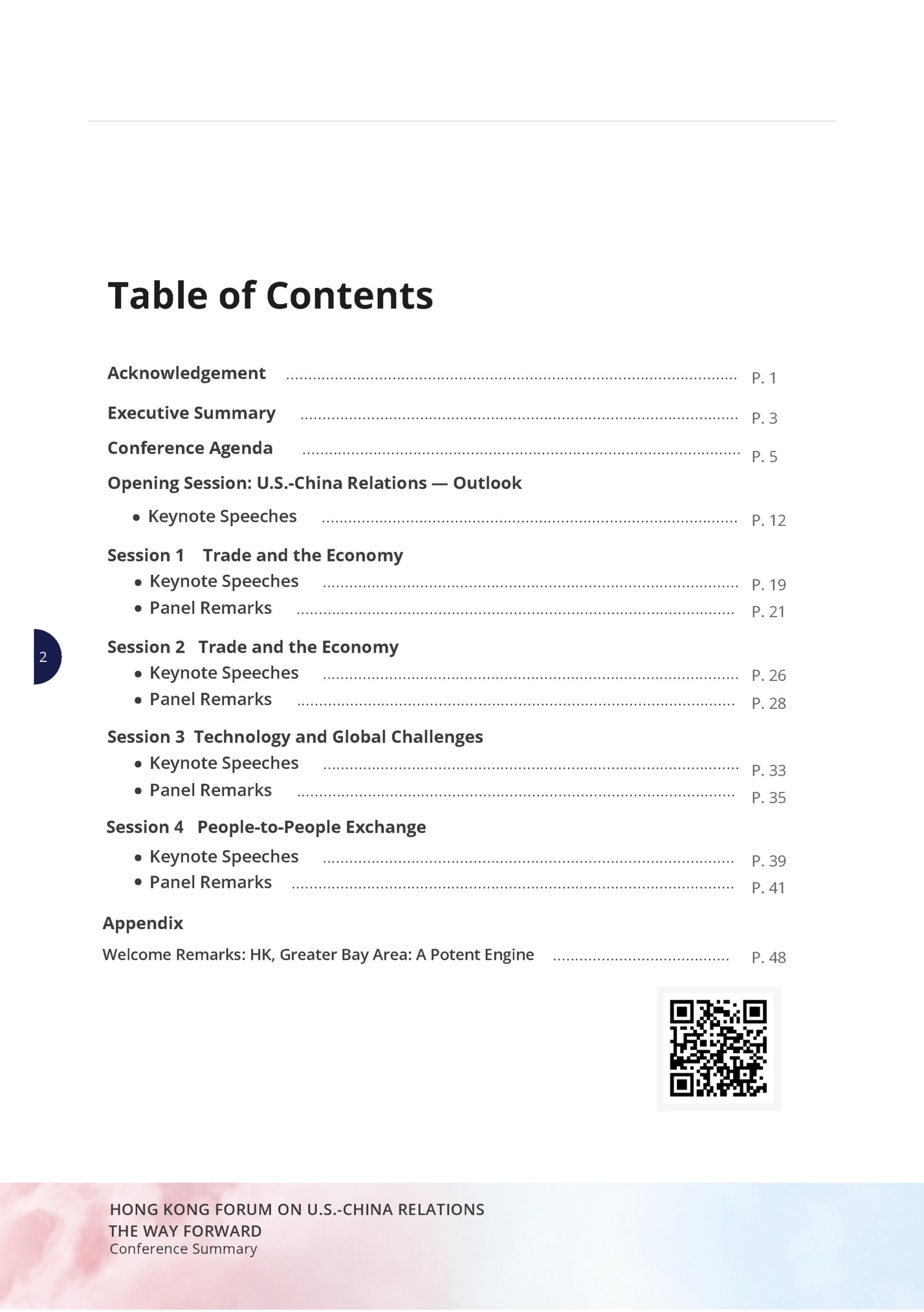 Table of Contents