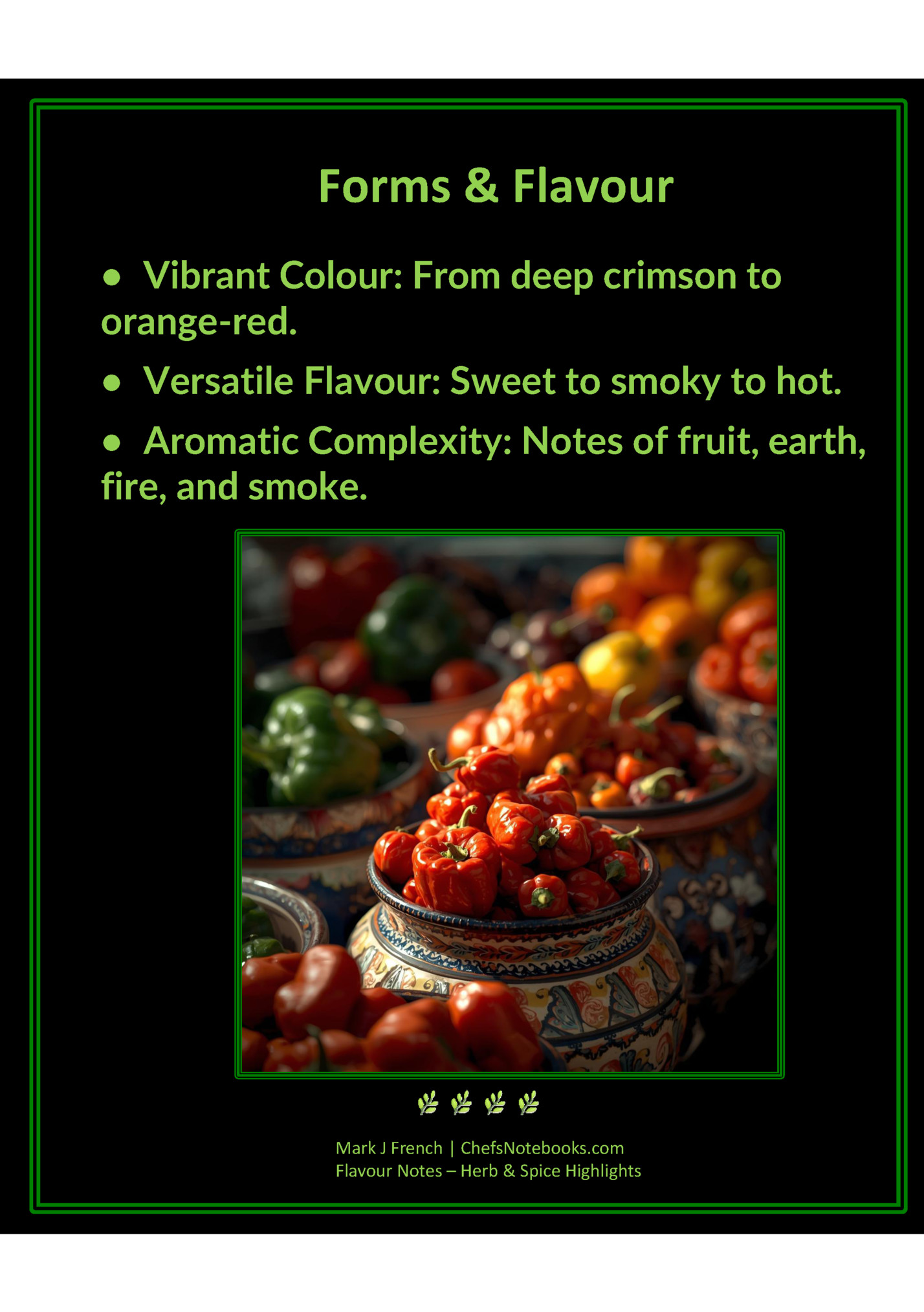 Forms & Flavour