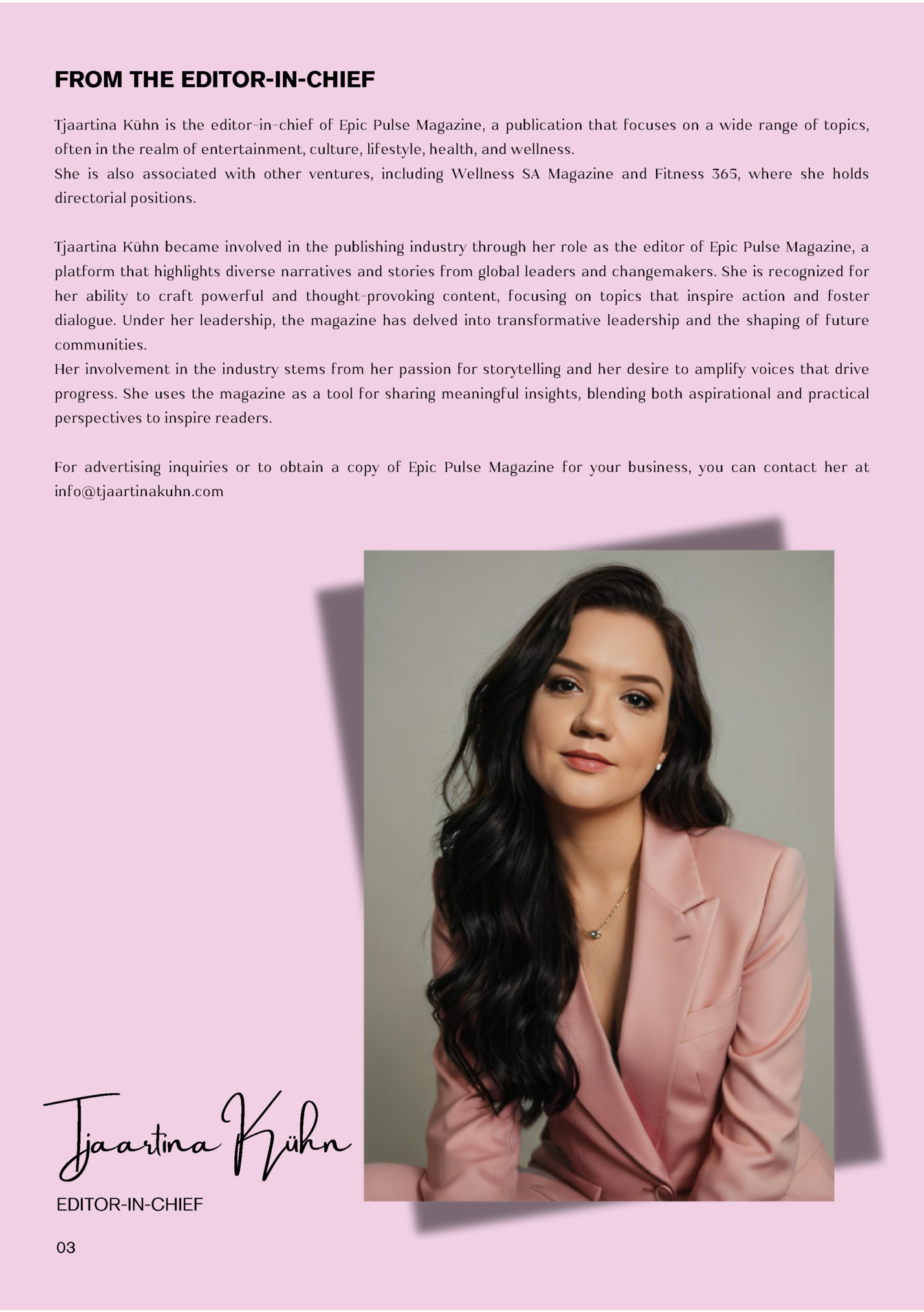 FROM THE EDITOR-IN-CHIEF