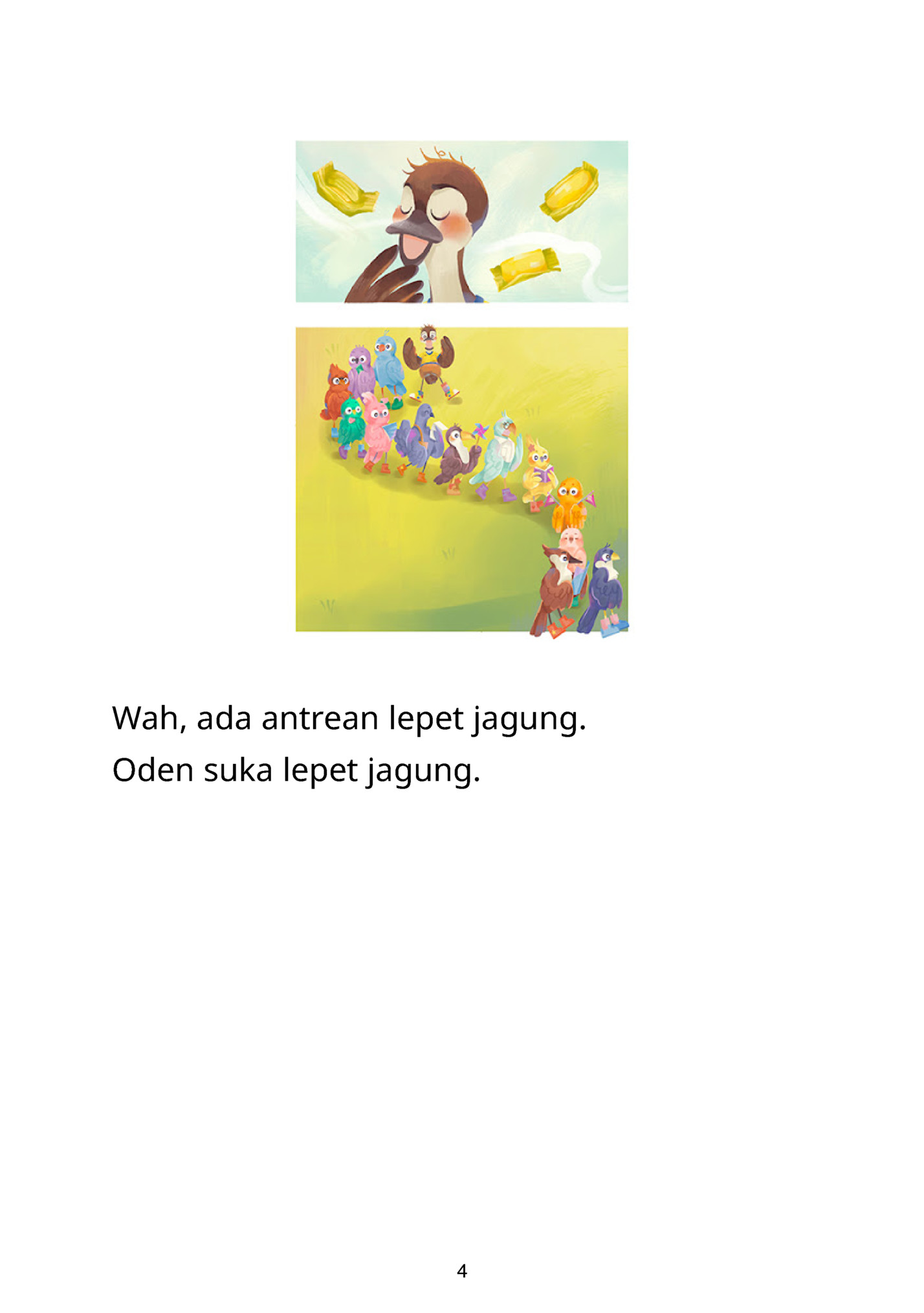 Wah, ada antrean lepet jagung. Wah, ada antrean lepet jagung.