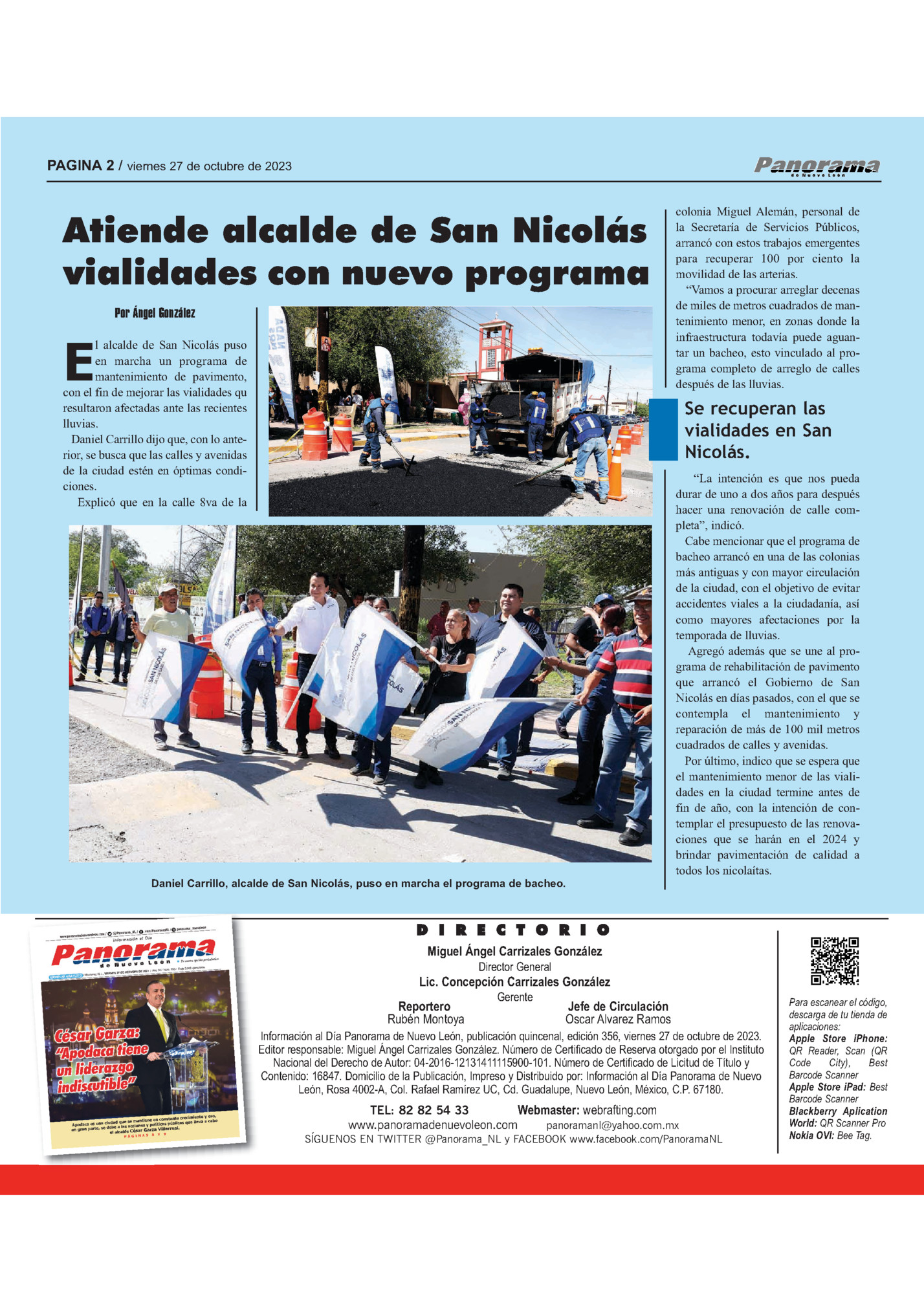 PAGINA 2 / viernes 27 de octubre de 2023