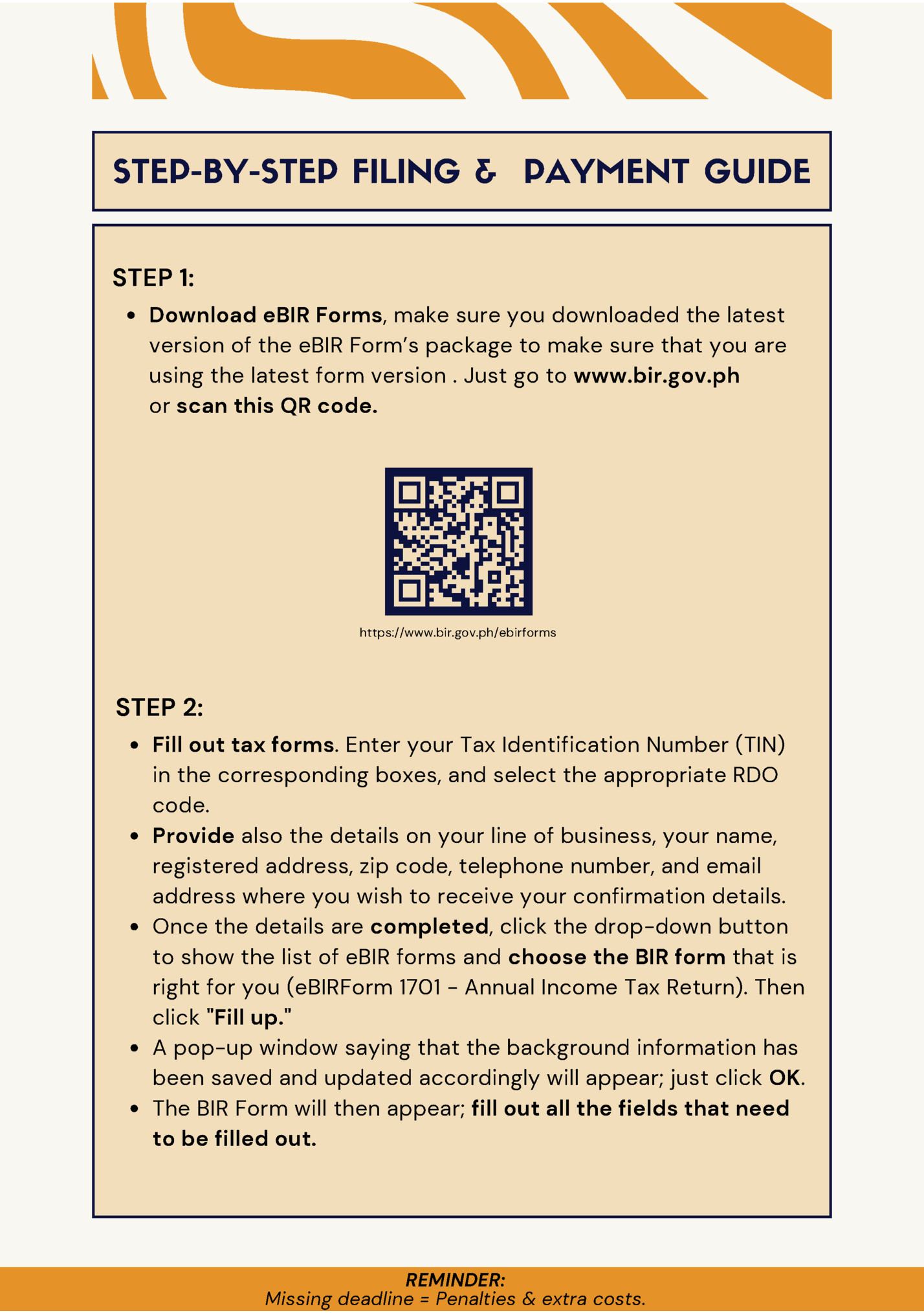 STEP-BY-STEP FILING & PAYMENT GUIDE