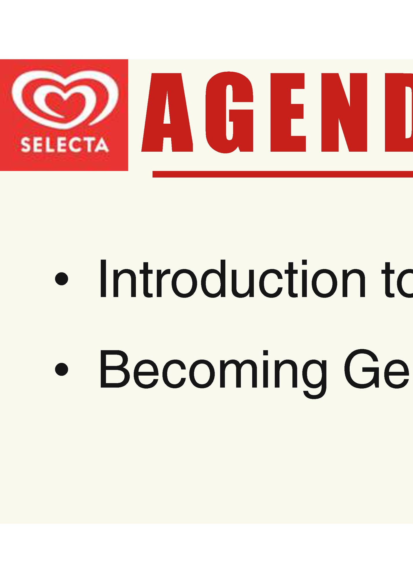 AGENDA