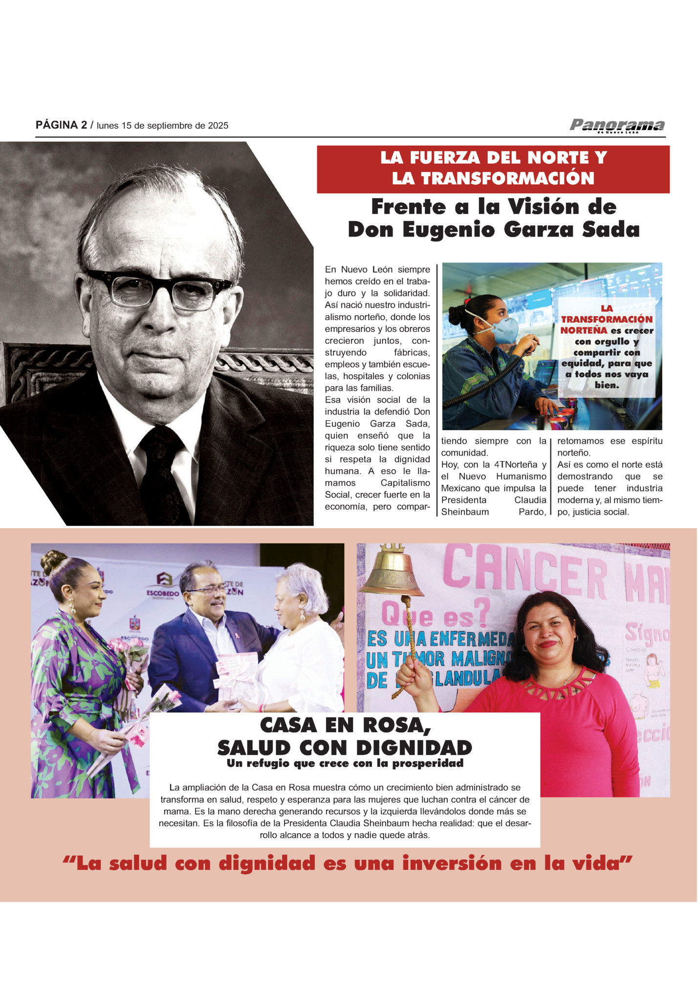 PÁGINA 2 / lunes 15 de septiembre de 2025