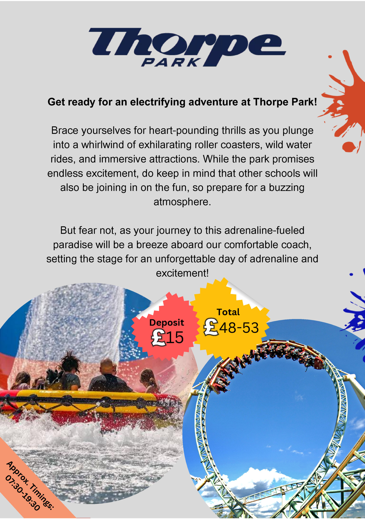 Get ready for an electrifying adventure at Thorpe Park!