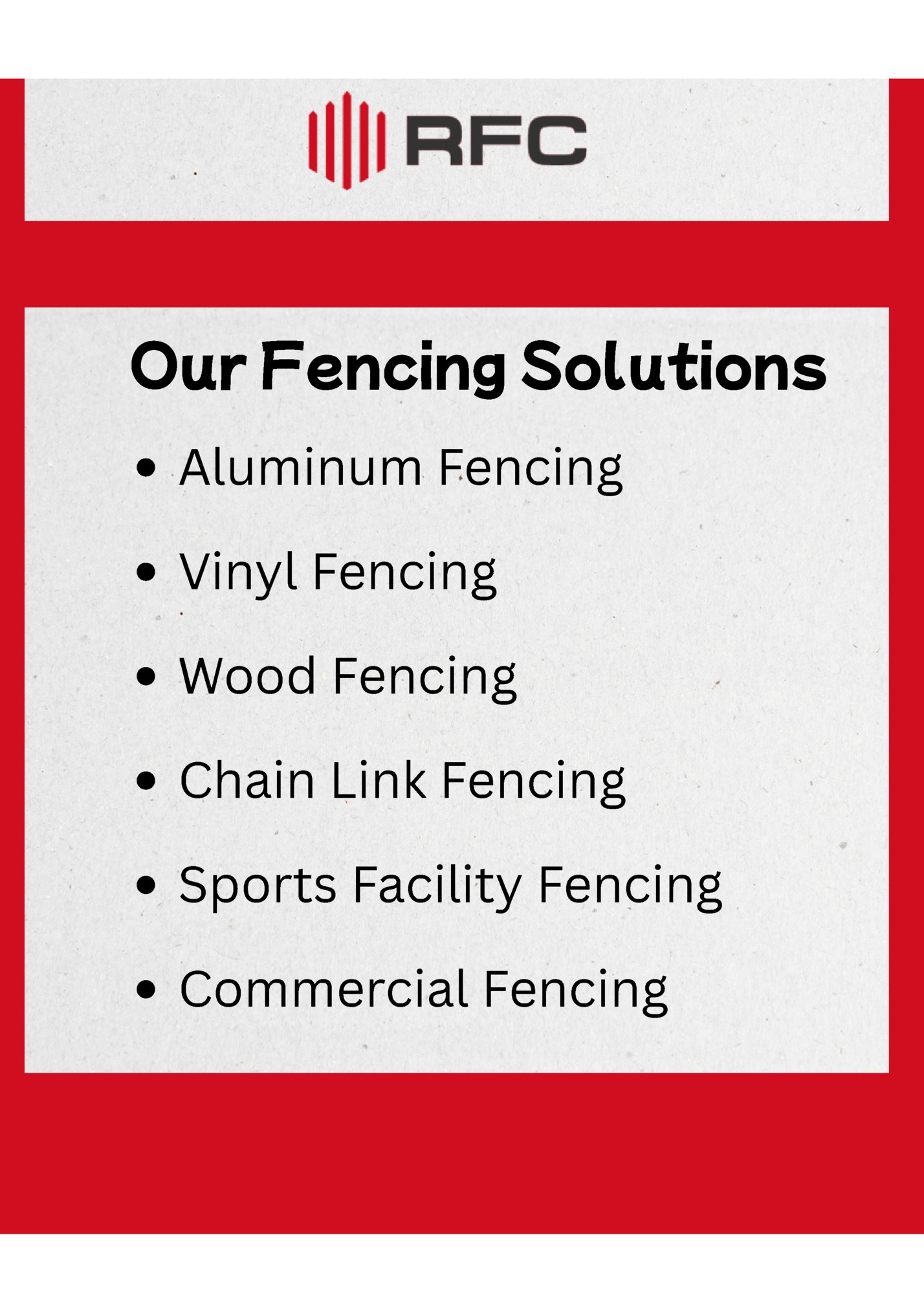 Our Fencing Solutions