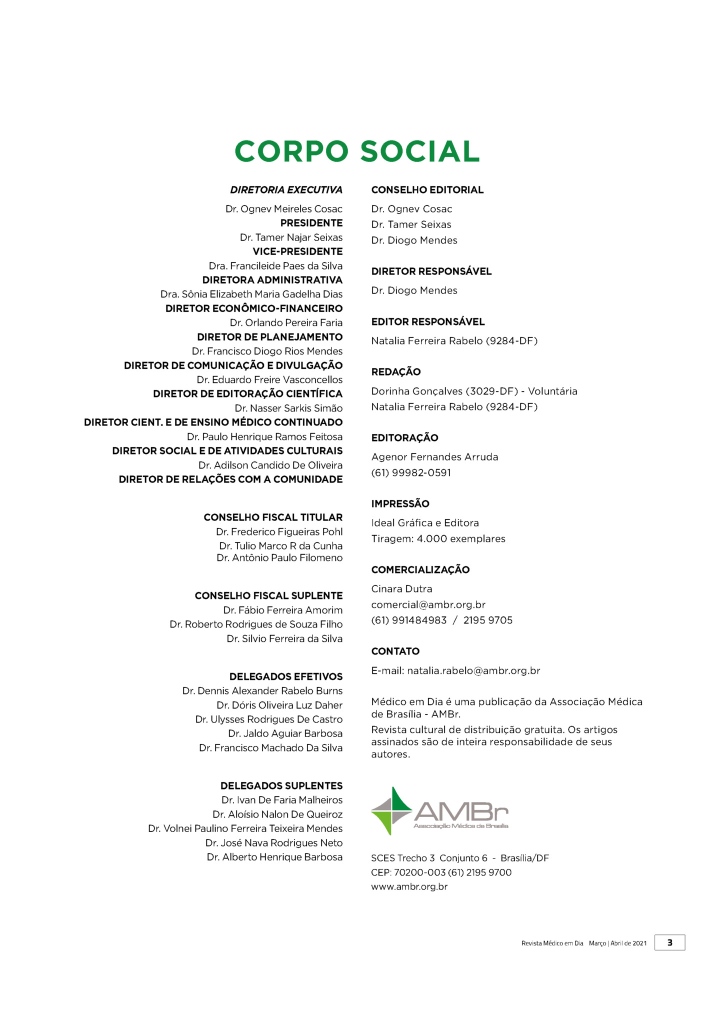 CORPO SOCIAL