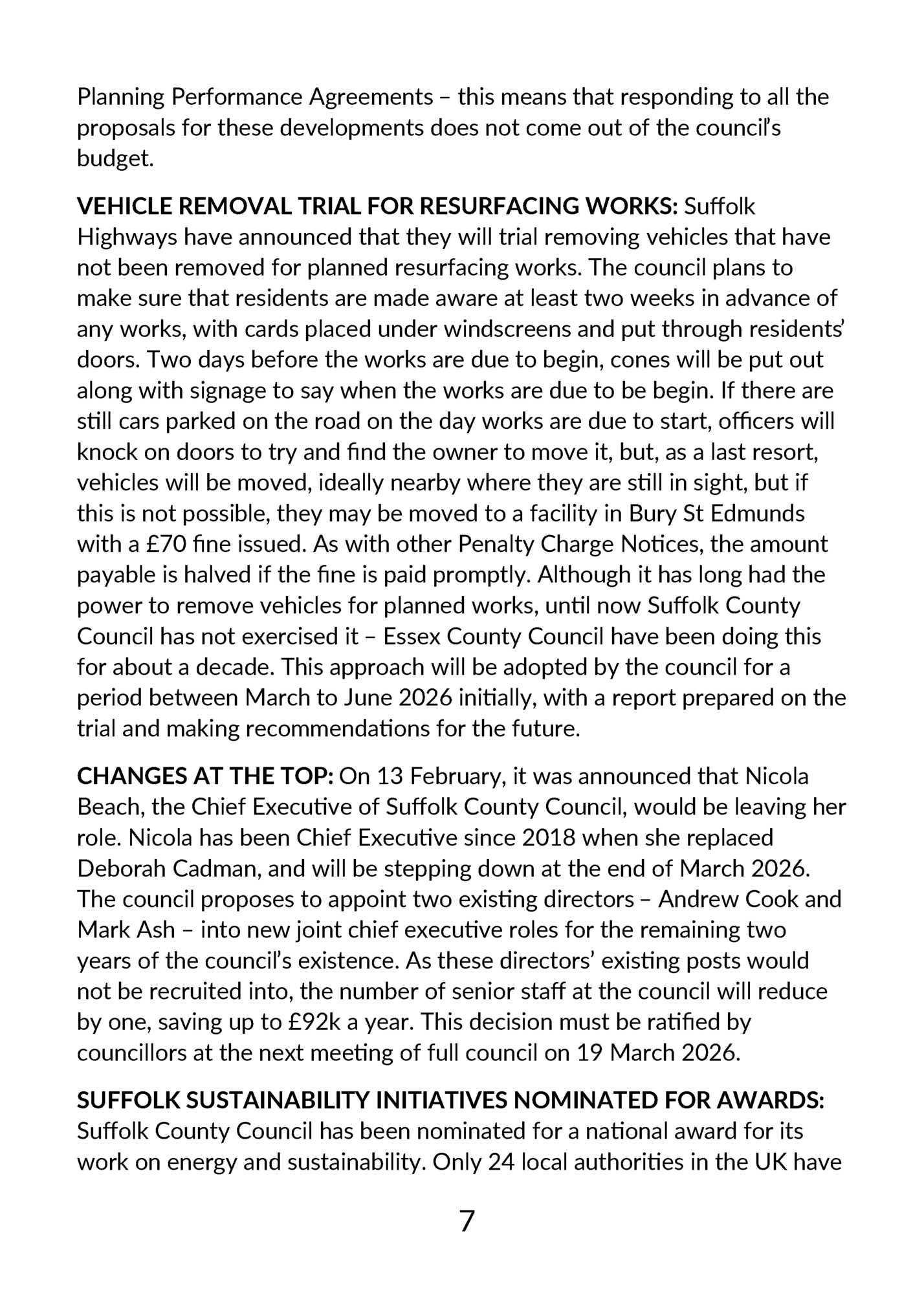 Planning Performance Agreements – this means that responding to all the