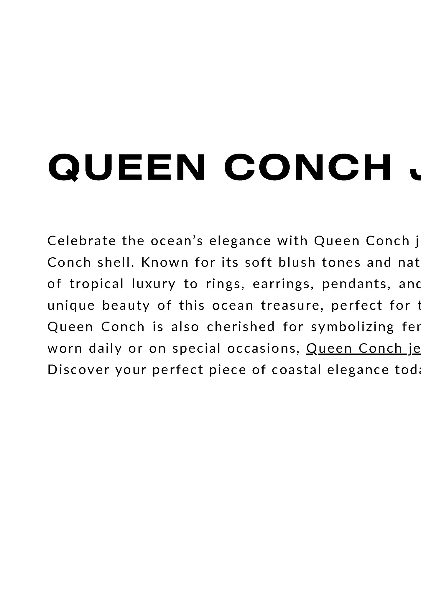 QUEEN CONCH JEWELRY