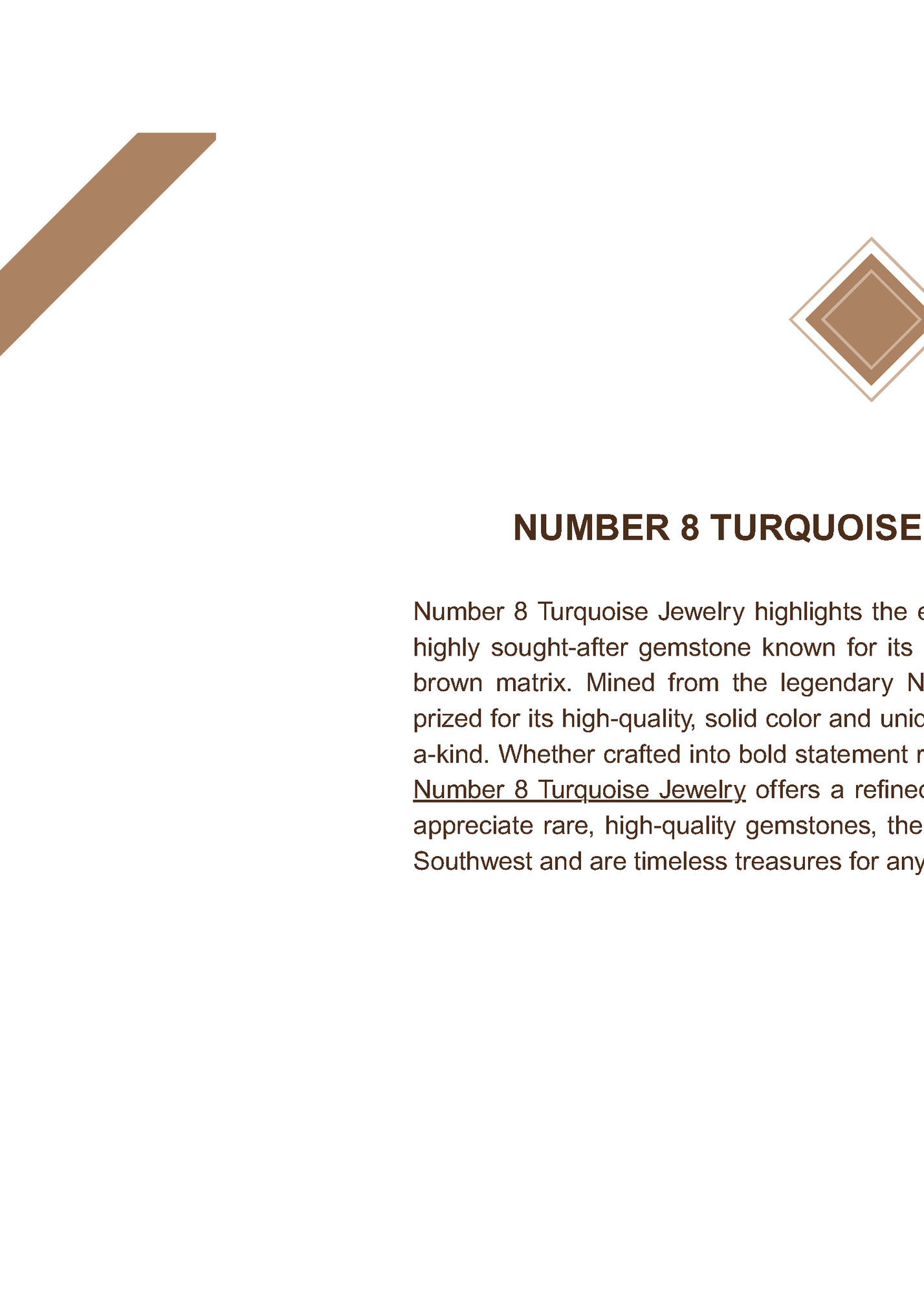 NUMBER 8 TURQUOISE JEWELRY