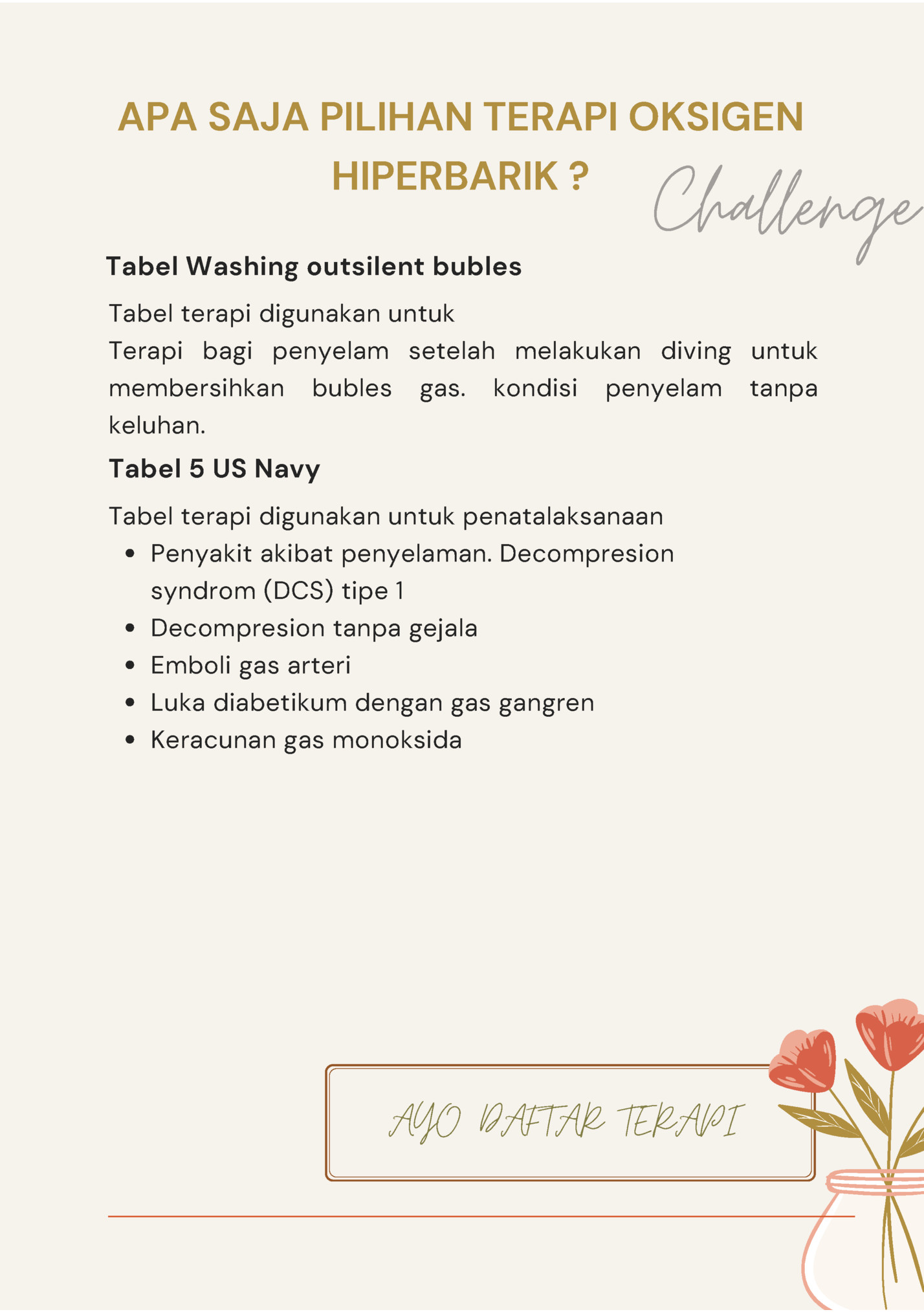 APA SAJA PILIHAN TERAPI OKSIGEN