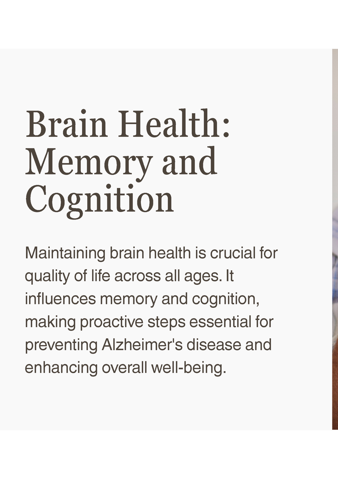 Brain Health: