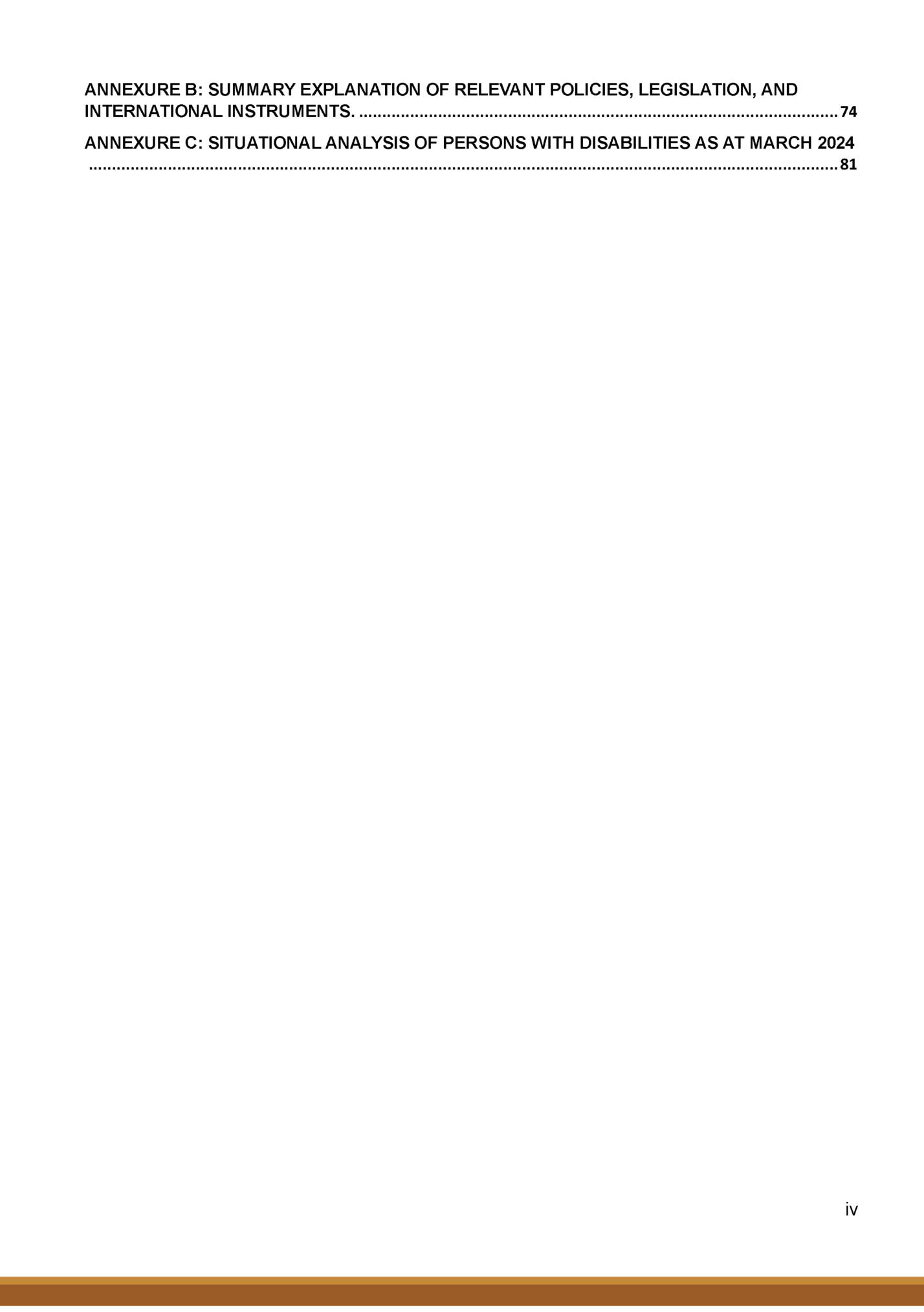 ANNEXURE B: SUMMARY EXPLANATION OF RELEVANT POLICIES, LEGISLATION, AND
