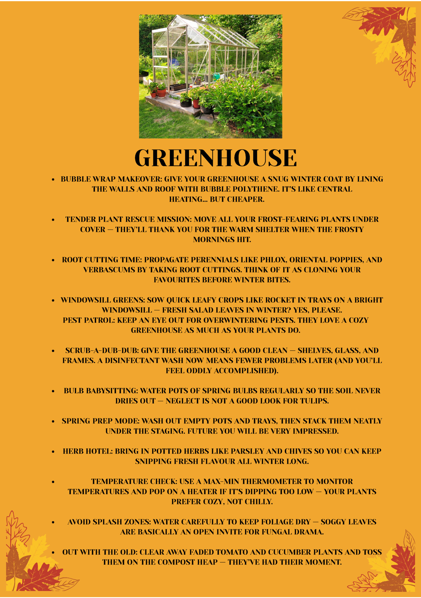 GREENHOUSE GREENHOUSE