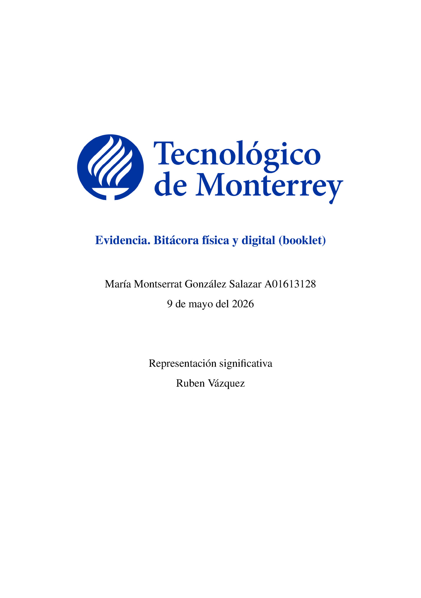 Evidencia. Bitácora física y digital (booklet) Evidencia. Bitácora física y digital (booklet)