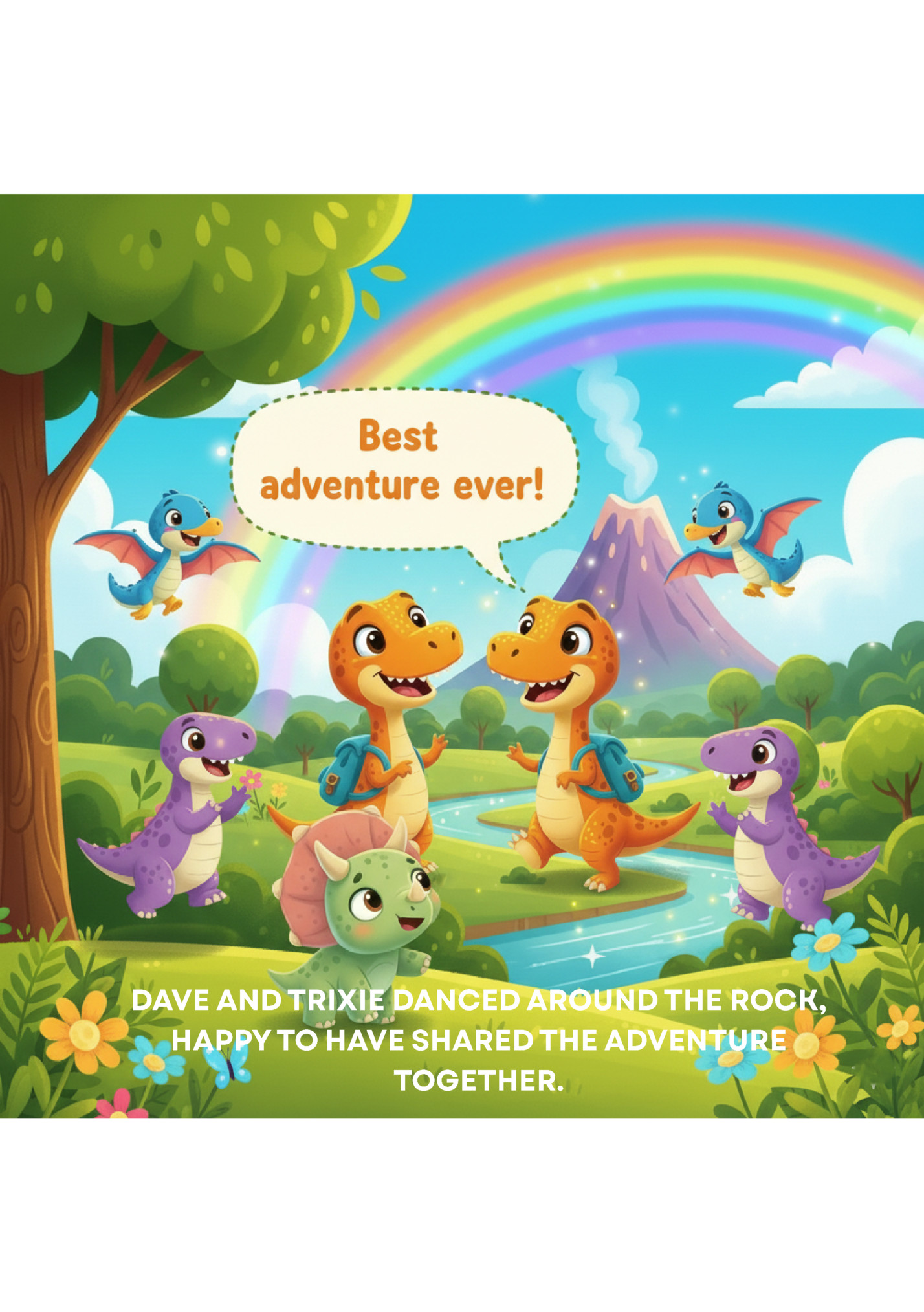 DAVE AND TRIXIE DANCED AROUND THE ROCK,