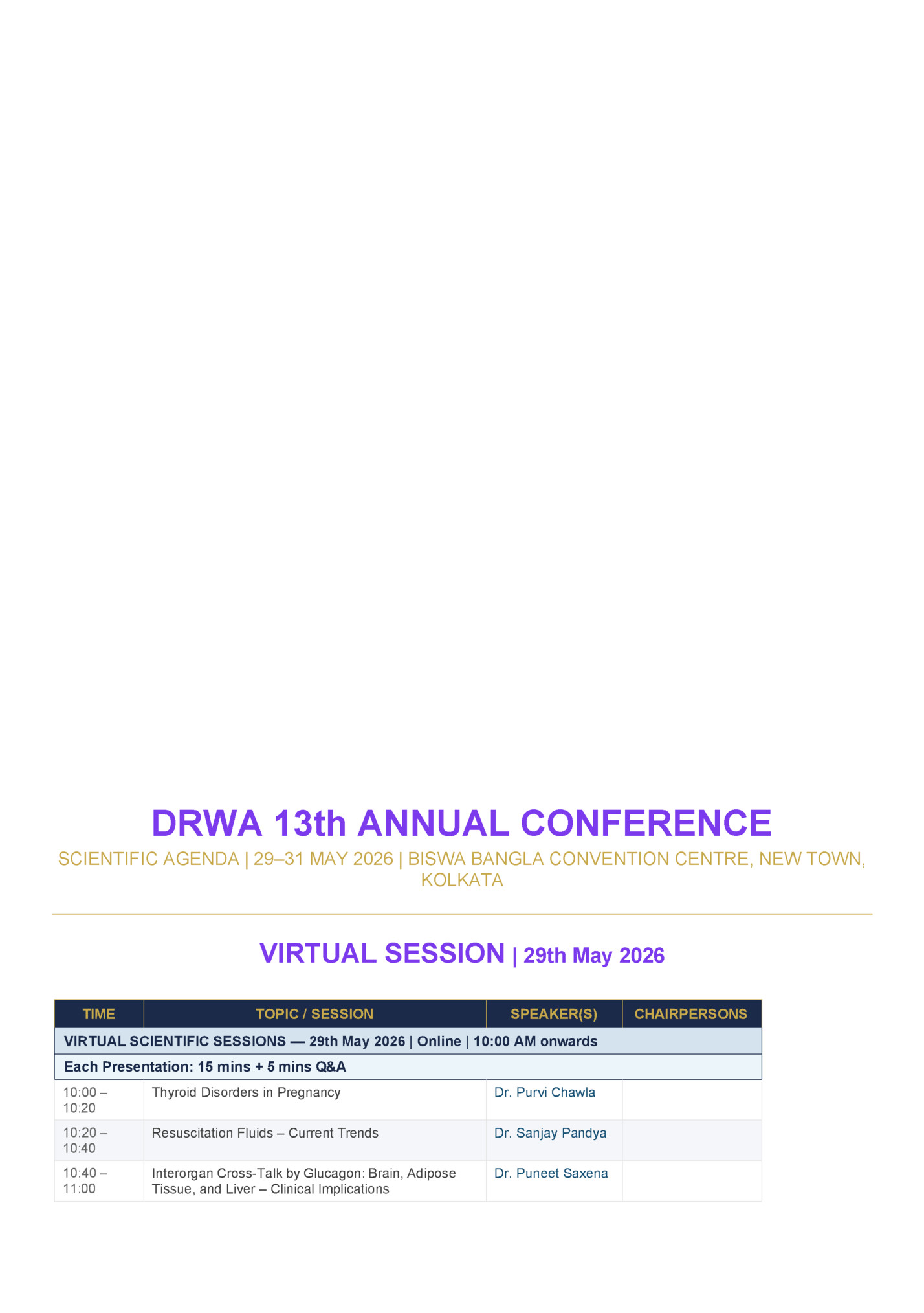 DRWA 13th ANNUAL CONFERENCE