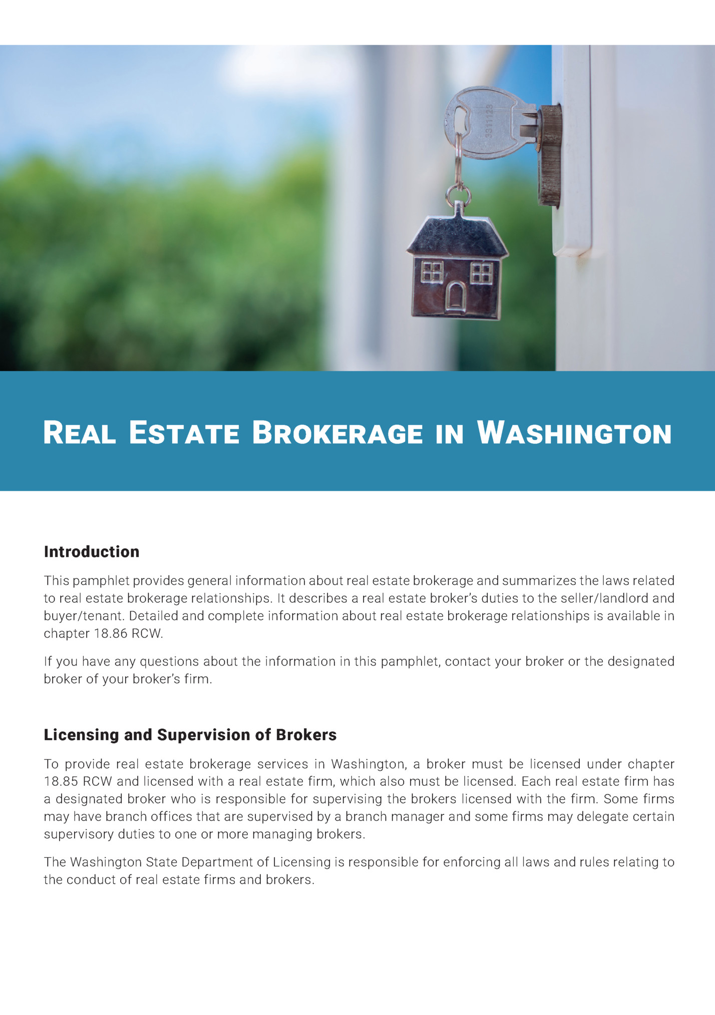 Real Estate Brokerage in Washington Real Estate Brokerage in Washington