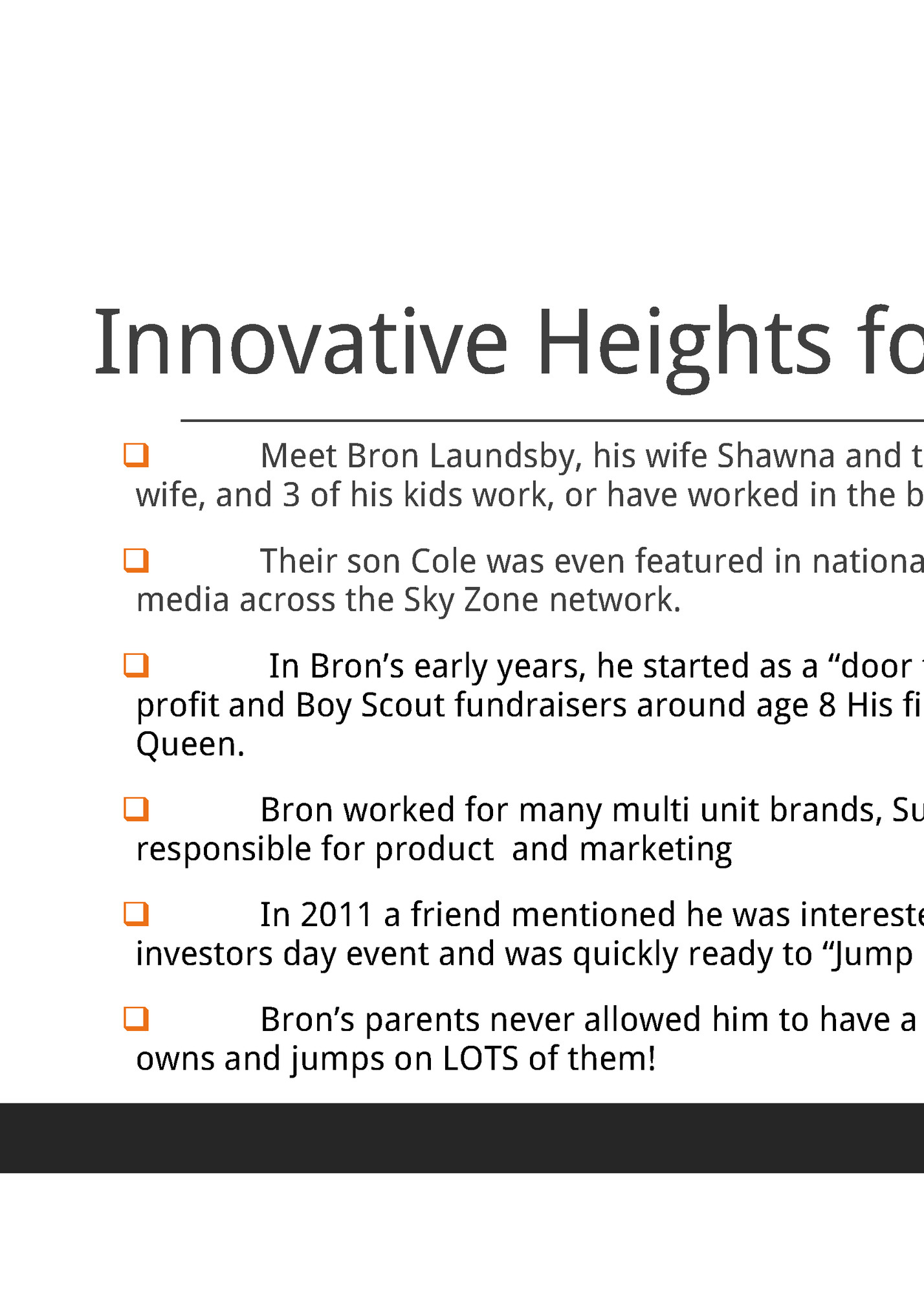 Innovative Heights founder