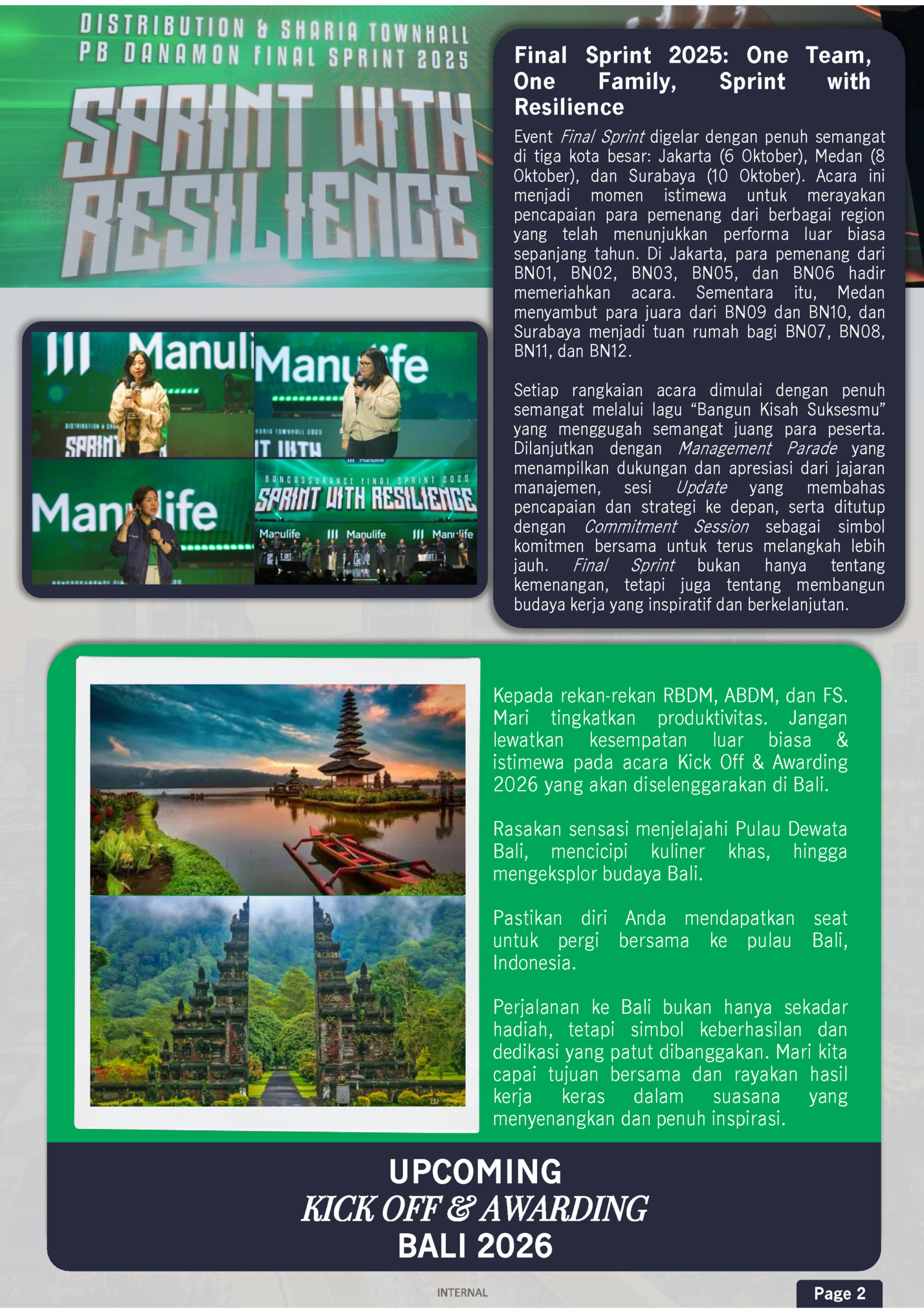 Final Sprint 2025: One Team,