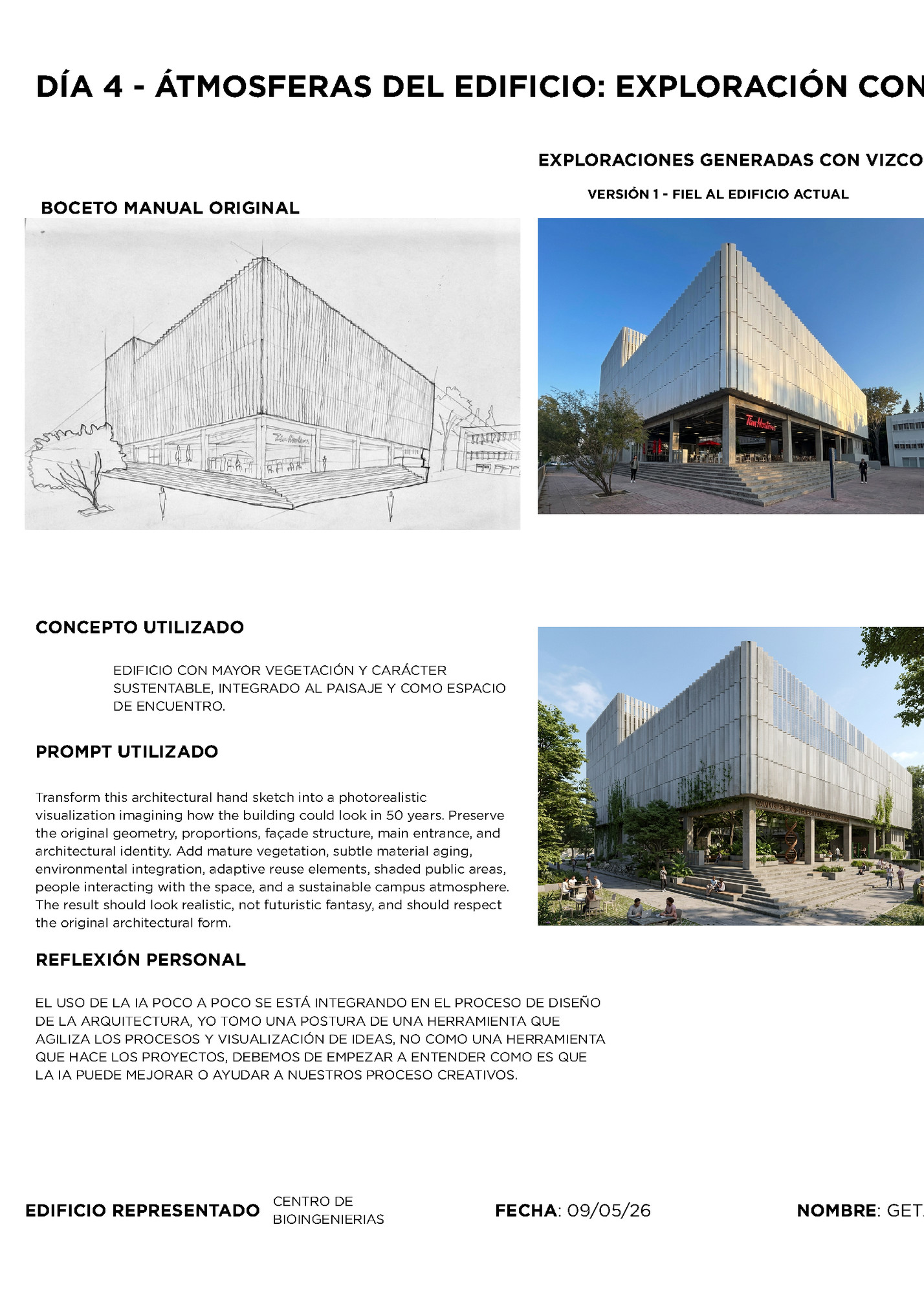 DÍA 4 - ÁTMOSFERAS DEL EDIFICIO: EXPLORACIÓN CON VIZCOM DÍA 4 - ÁTMOSFERAS DEL EDIFICIO: EXPLORACIÓN CON VIZCOM