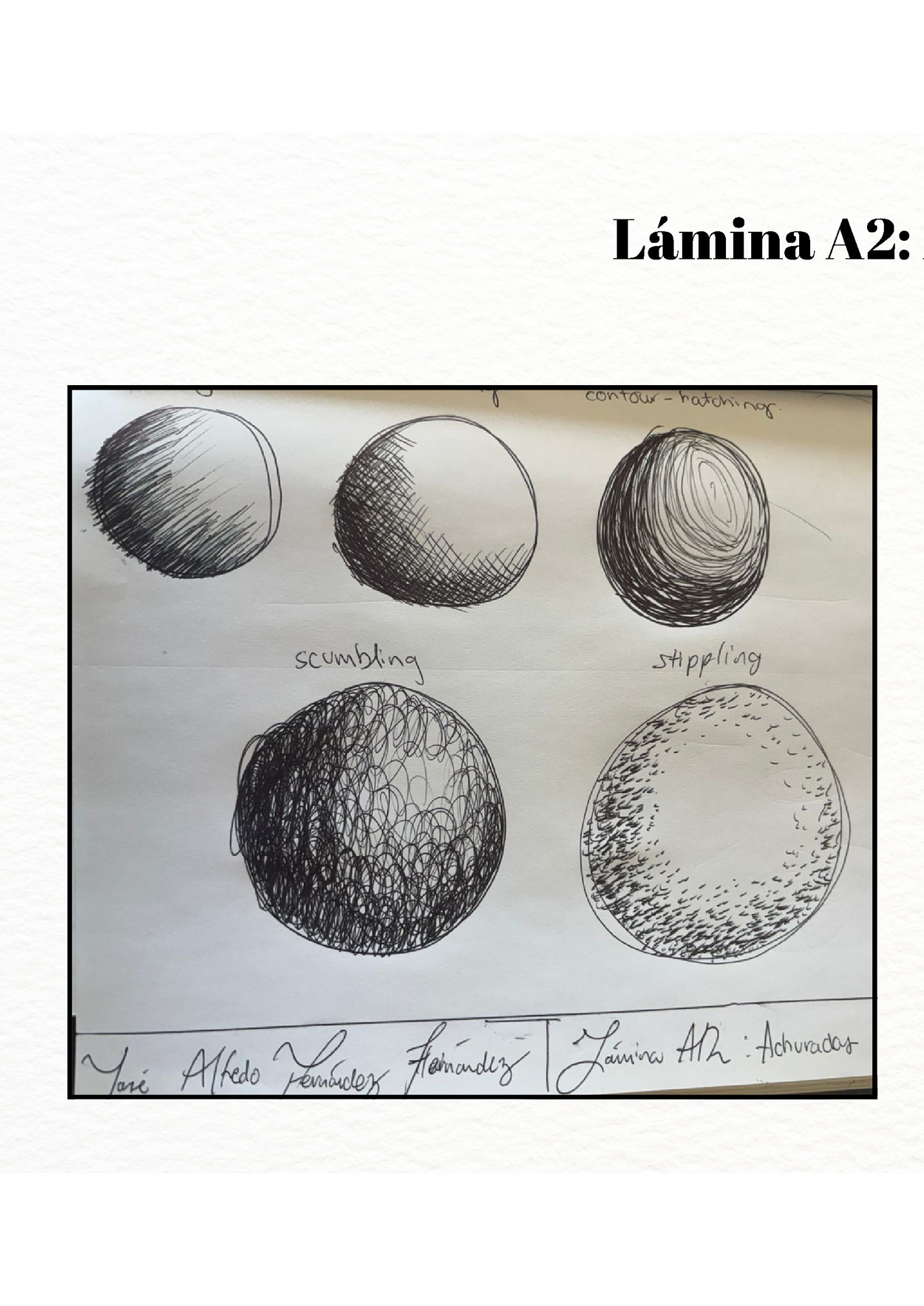 Lámina A2: Achurrados Lámina A2: Achurrados
