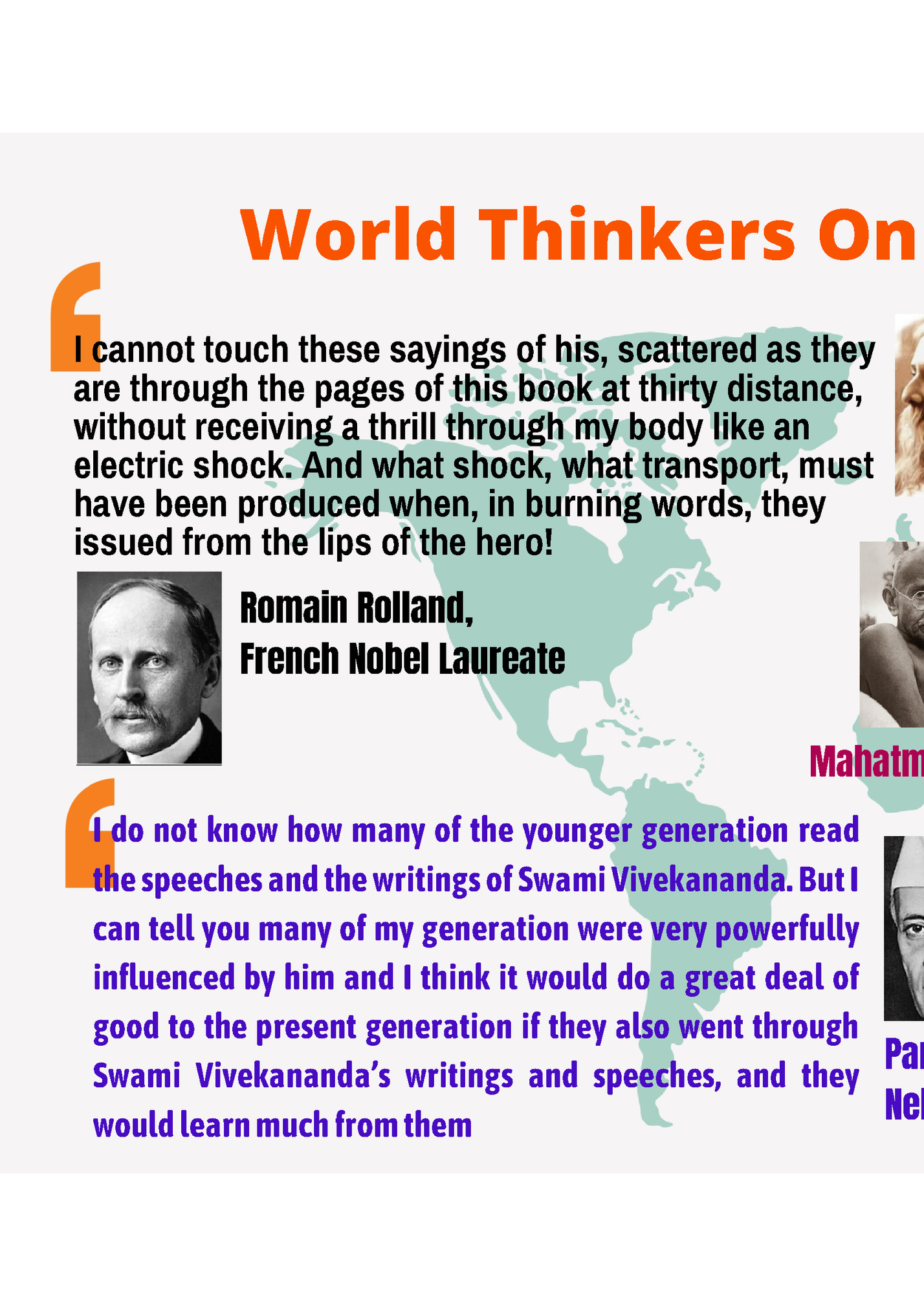 World Thinkers On Swami Vivekananda