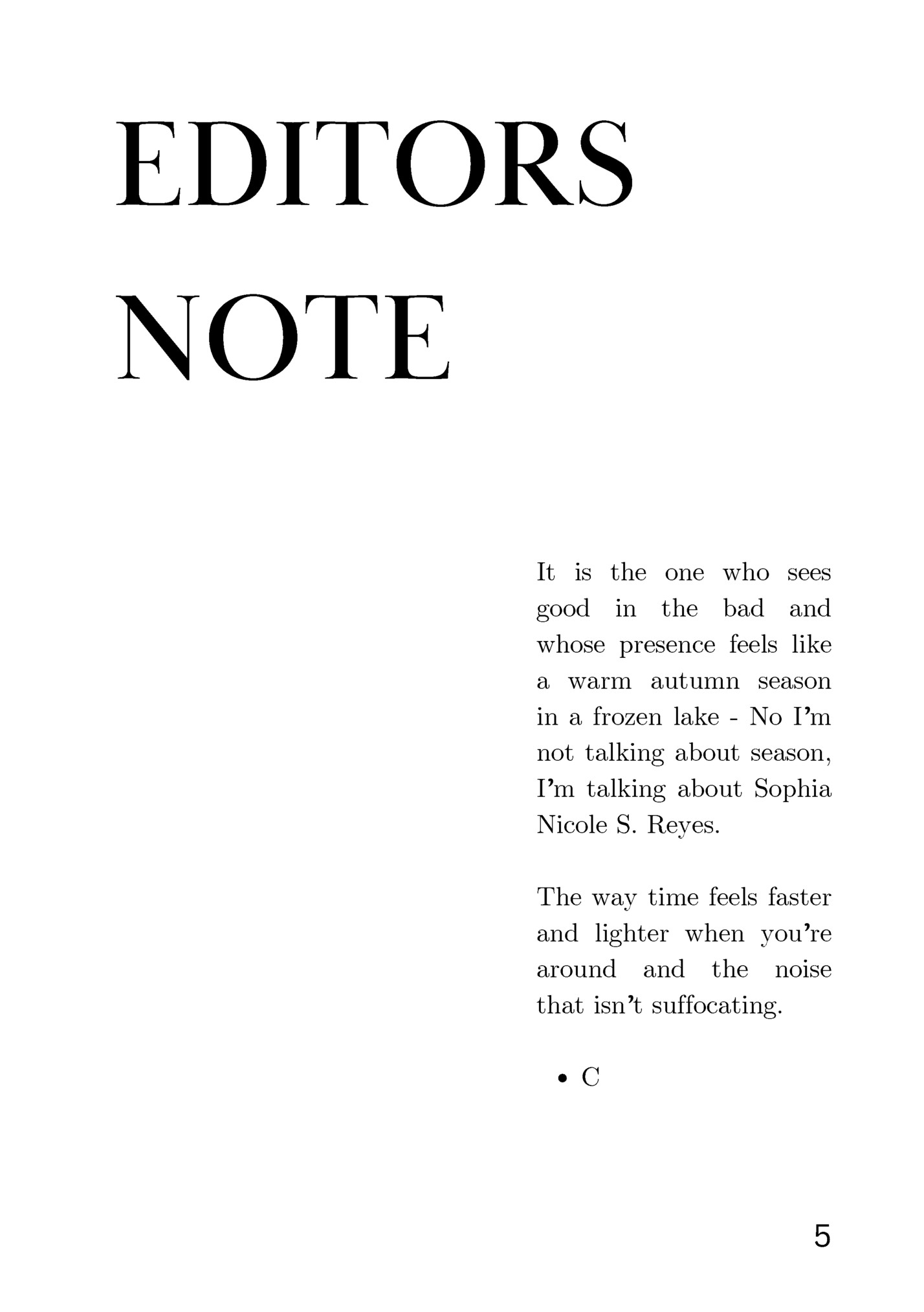 EDITORS