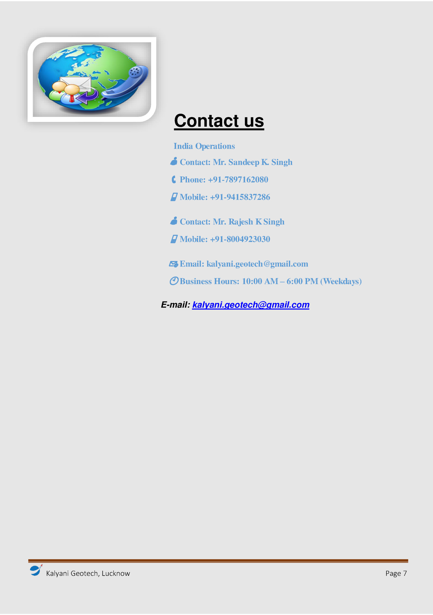 Contact us